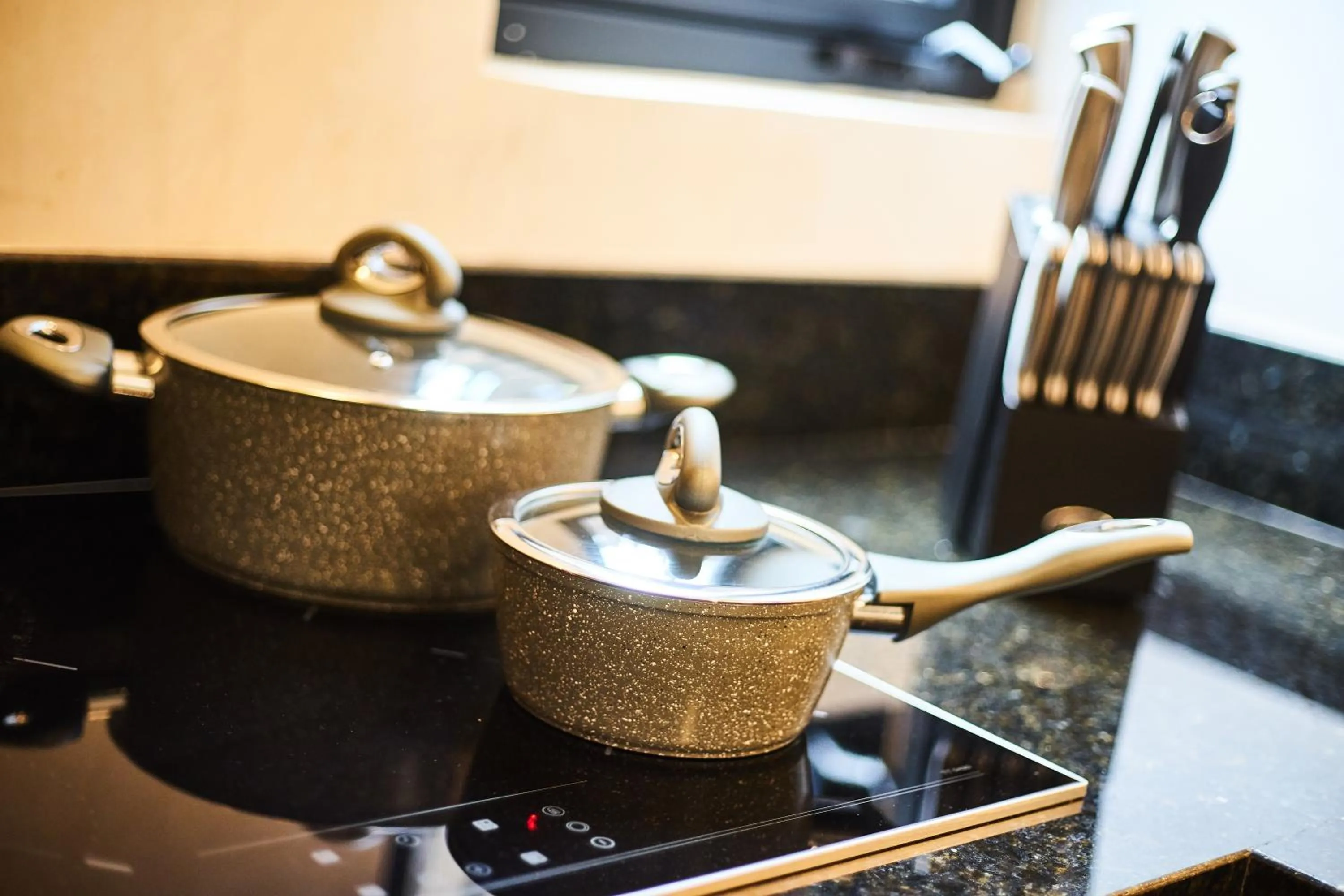 Kitchen or kitchenette in Don Quijote - Private pool & Beach club access