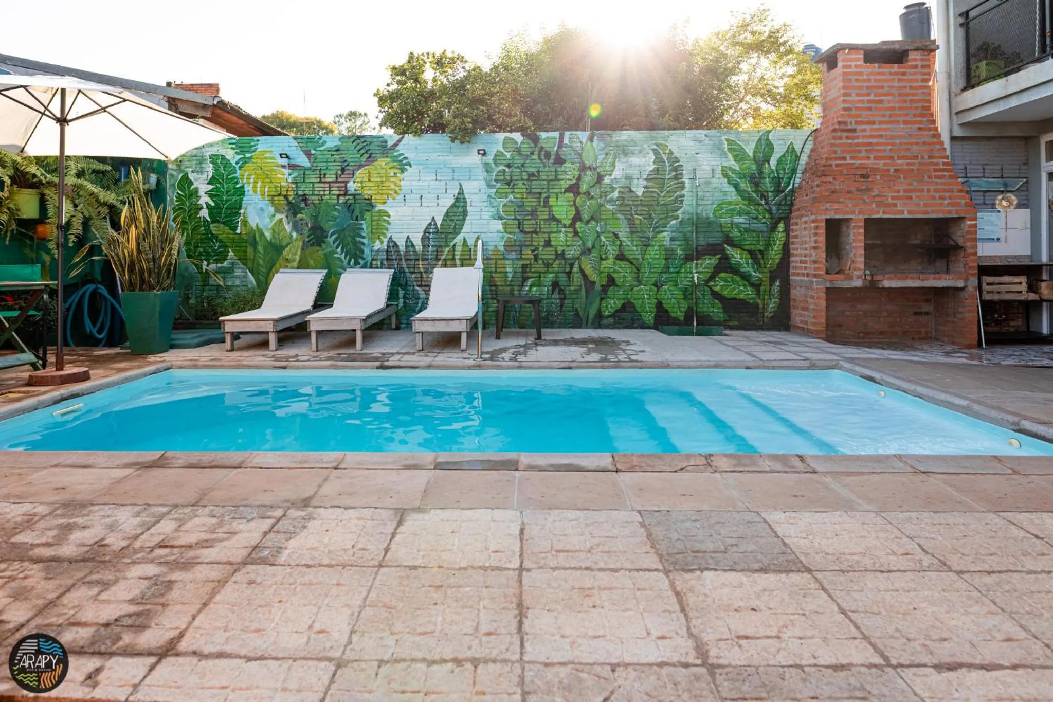 Swimming pool in Arapy Bed and Dream