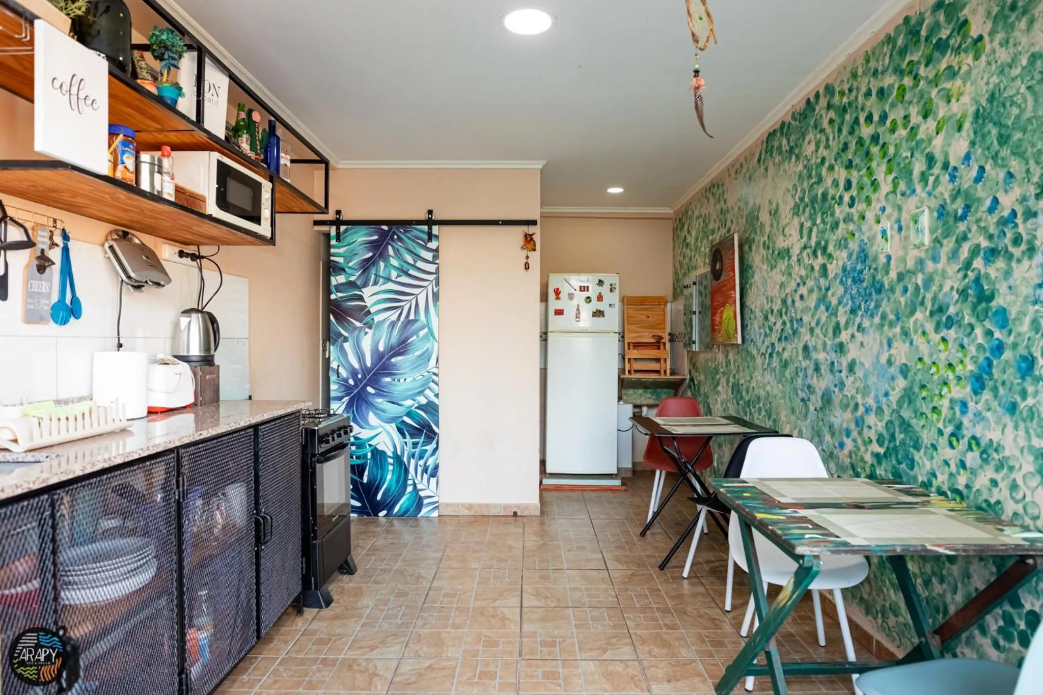 Kitchen or kitchenette in Arapy Bed and Dream
