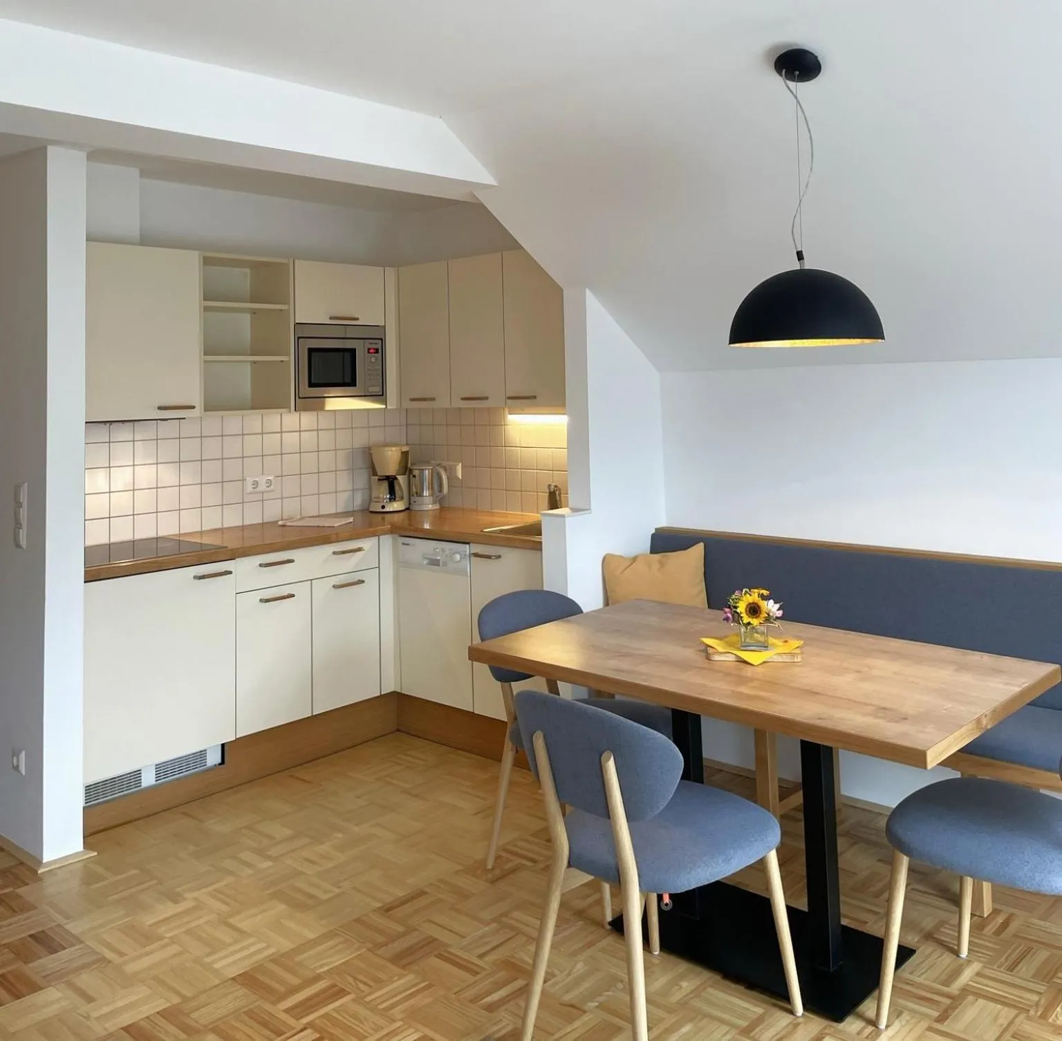 Kitchen or kitchenette in Ferienhof Neusacher Moser