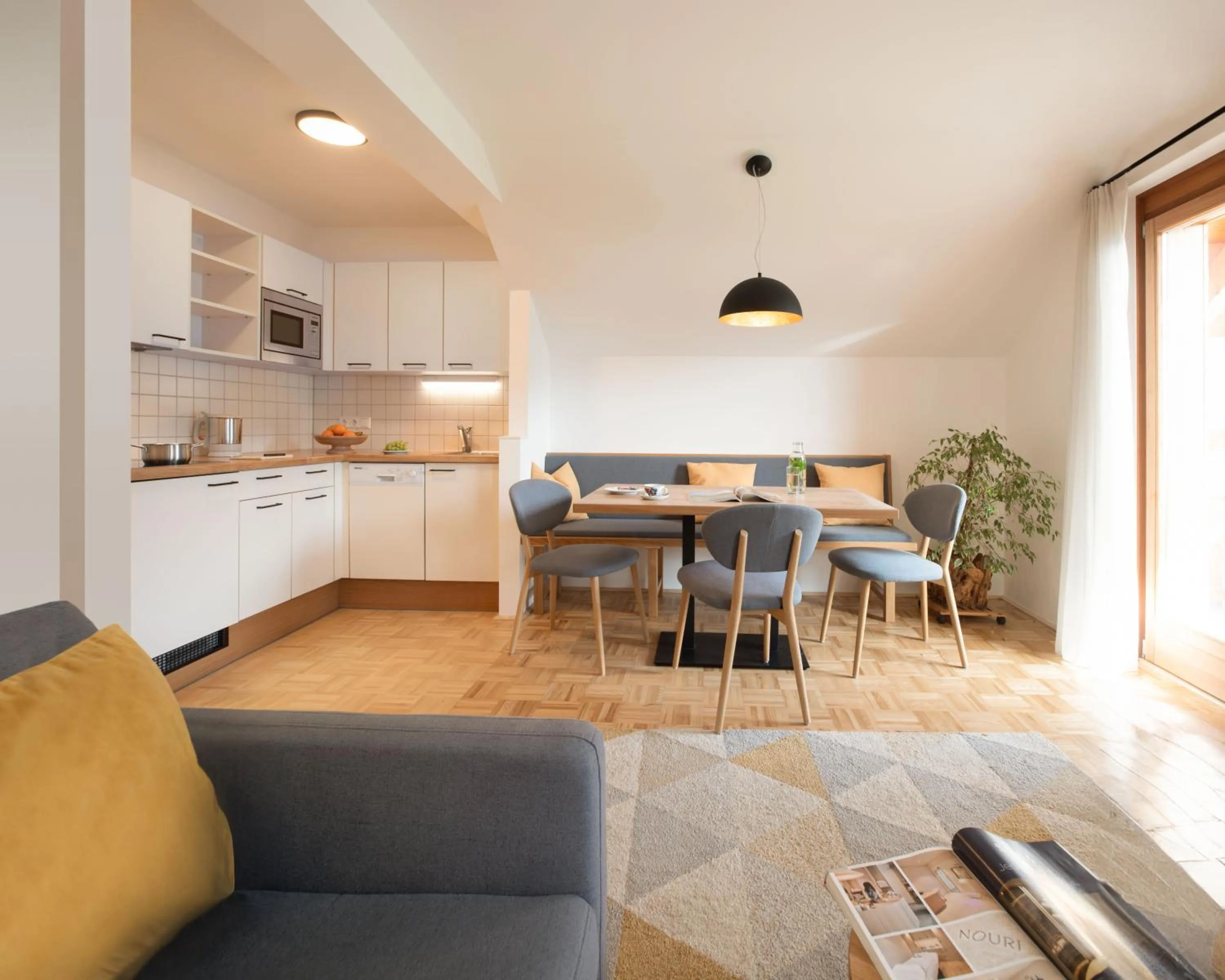 Kitchen or kitchenette in Ferienhof Neusacher Moser