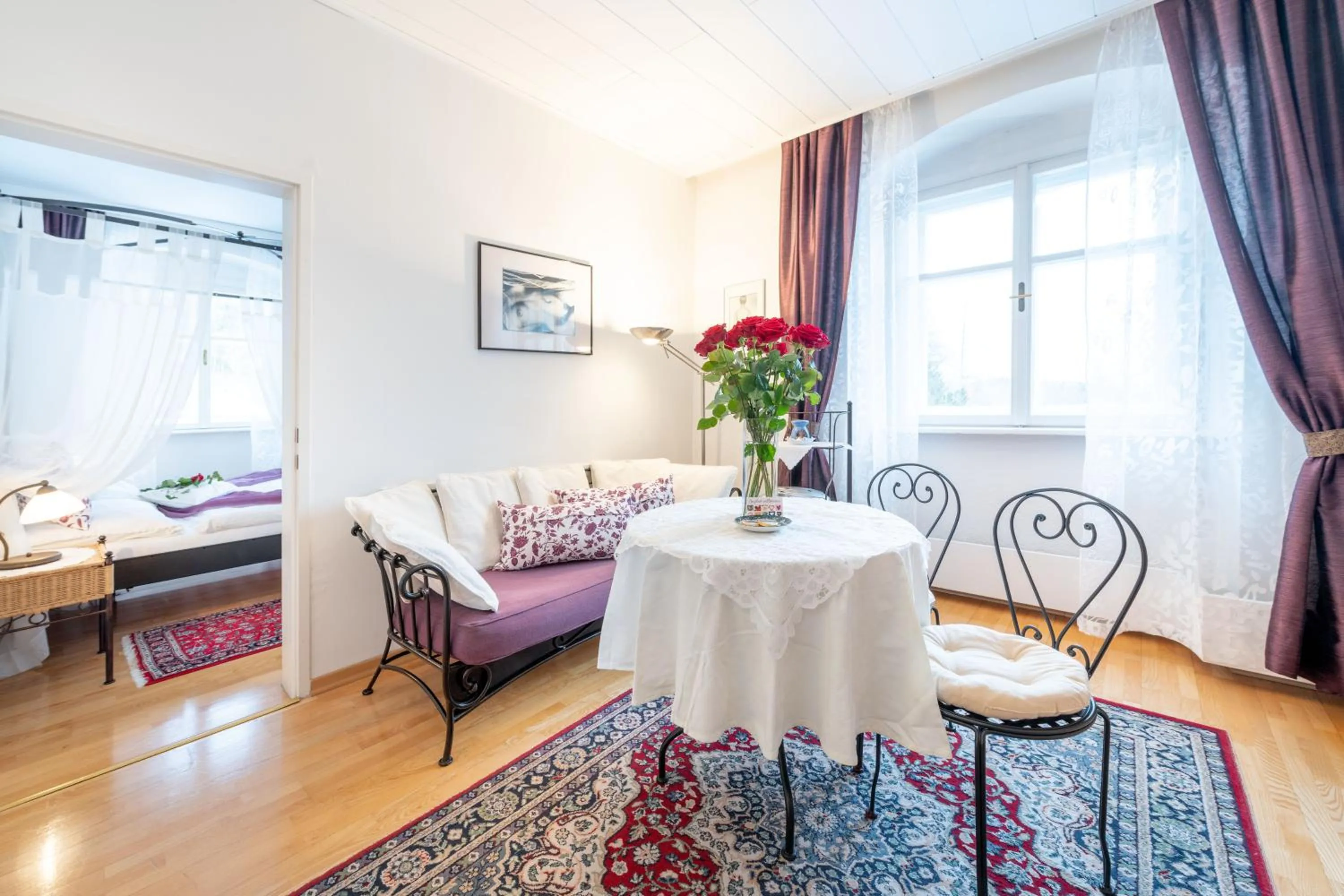 Bed in Schlosshotel Rosenau Superior