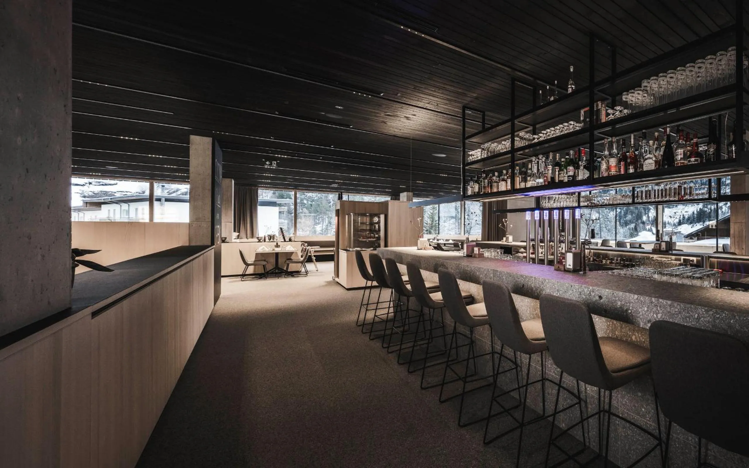 Lounge or bar in Sportlers Lodge Sölden lifestyle-lässig-anders