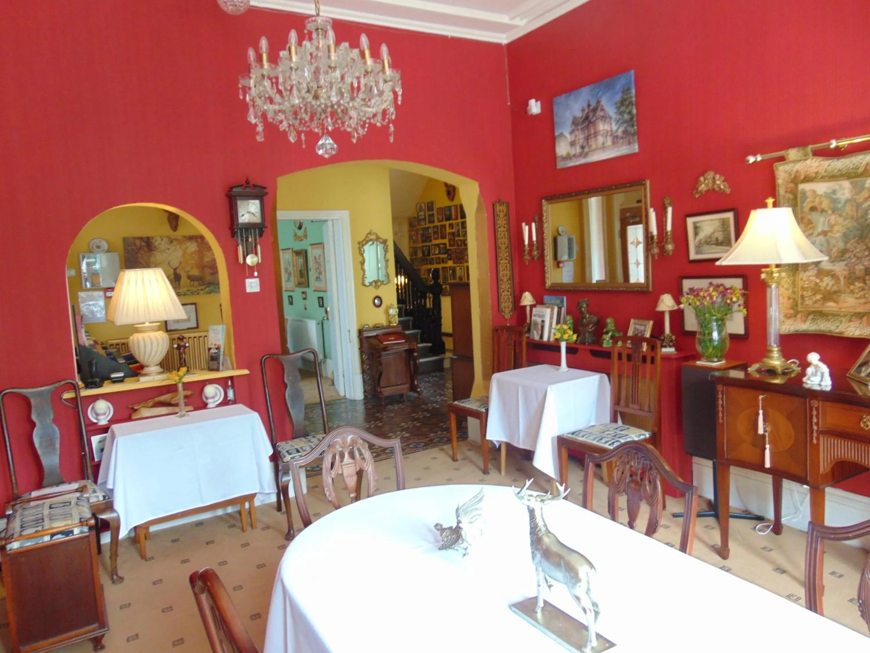 Dining area in Holywell House