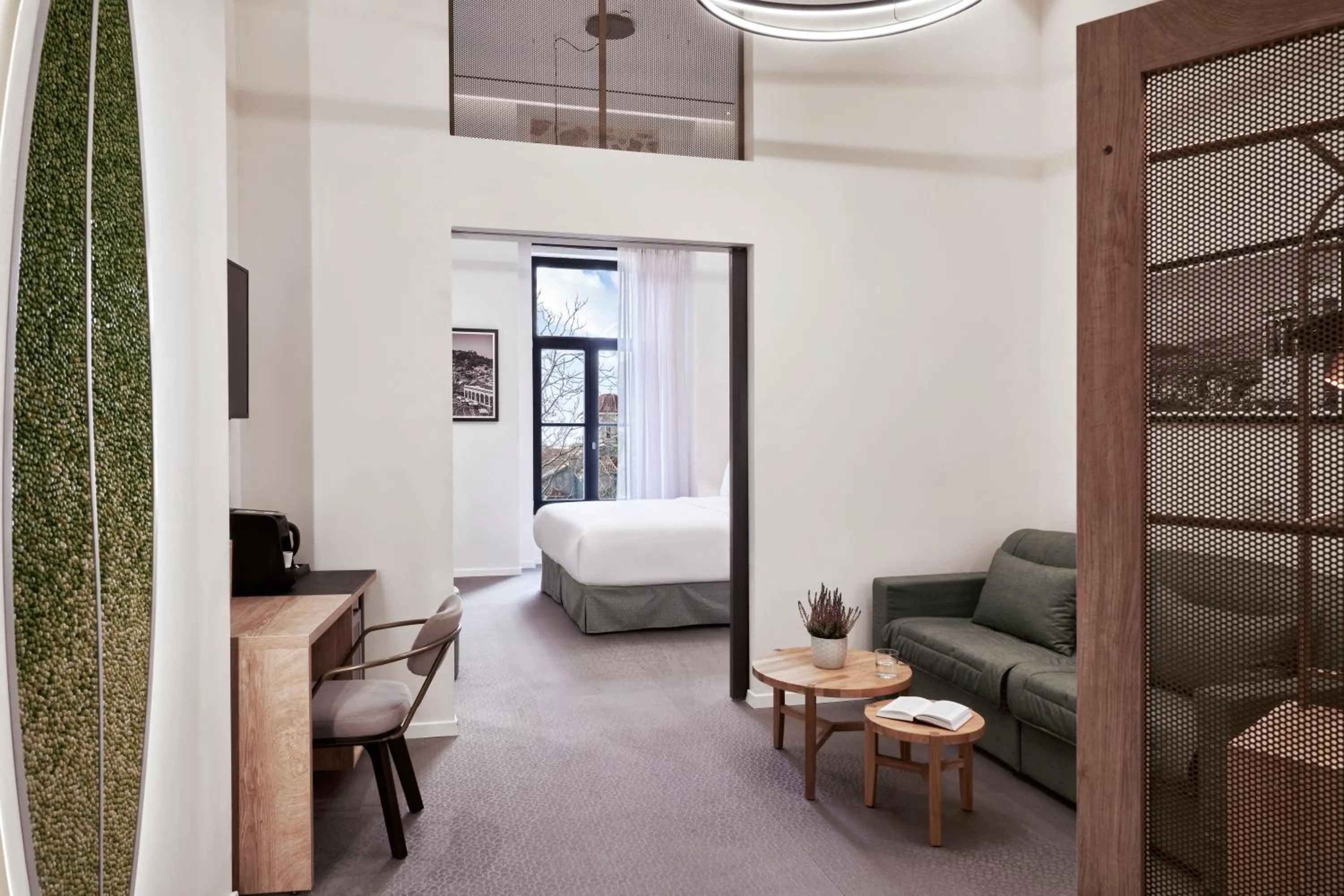 Living room, Bed in NLH MONASTIRAKI - Neighborhood Lifestyle Hotels