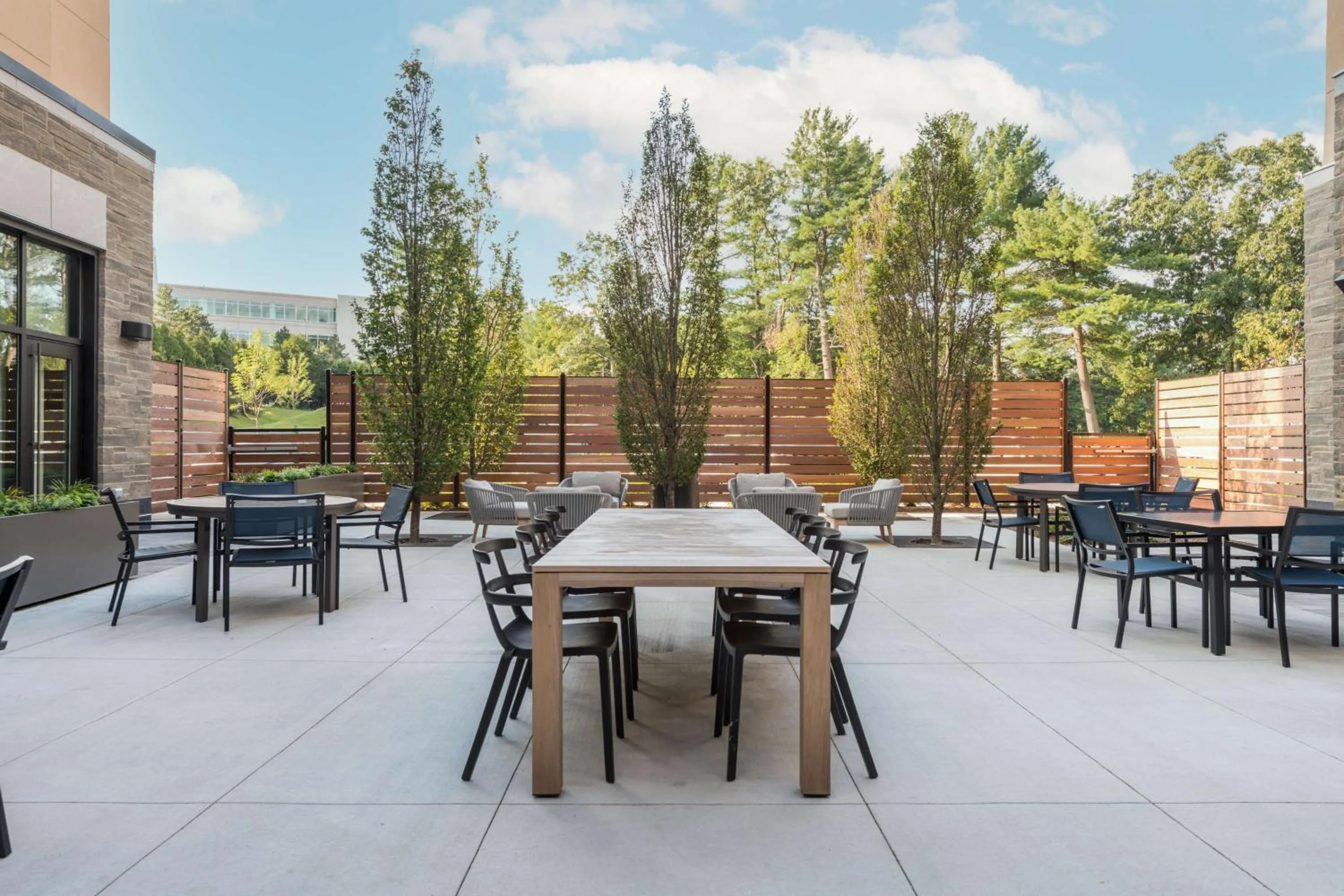 Patio in Hilton Garden Inn Boston Canton, Ma