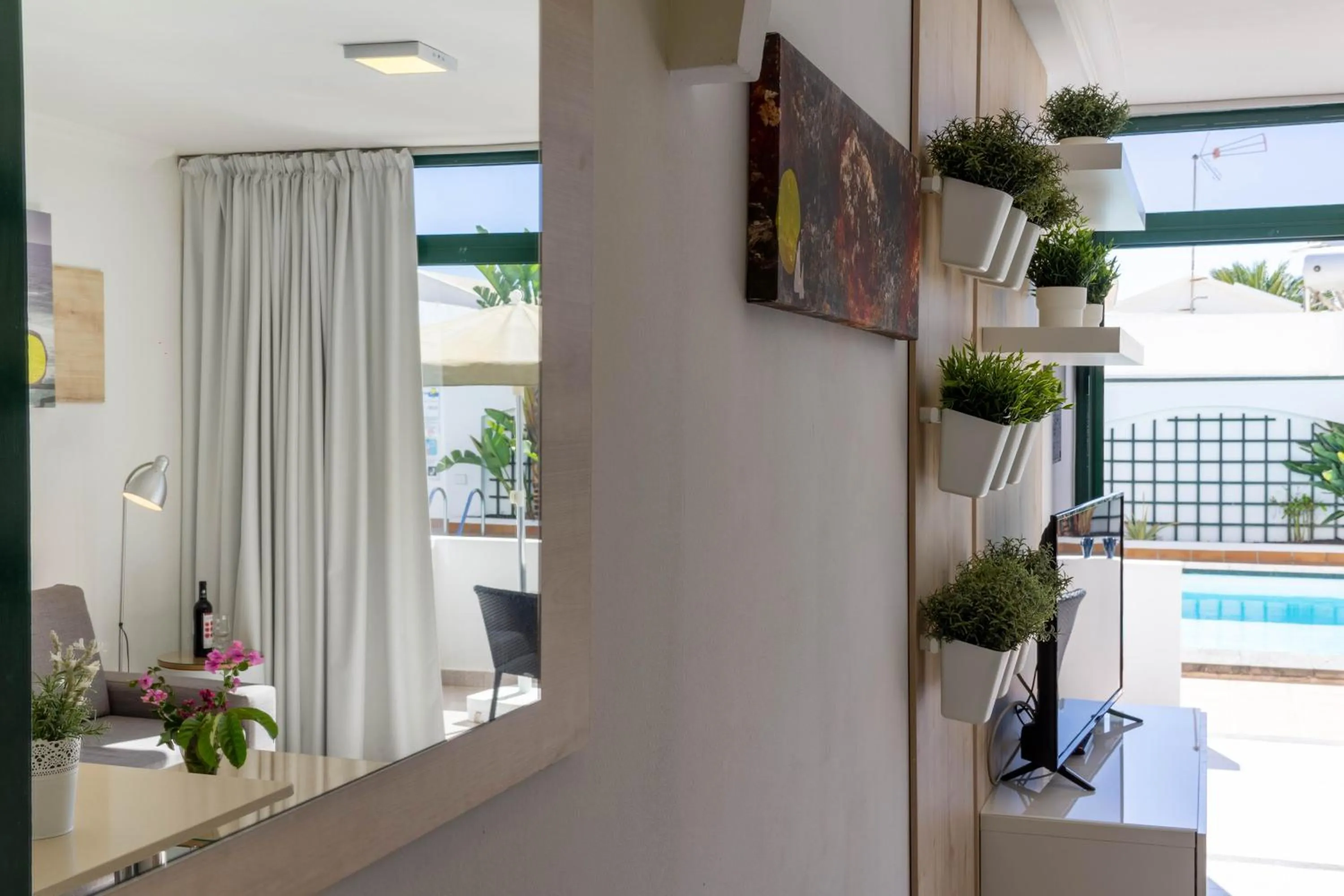 Living room in Apartamentos La Tegala