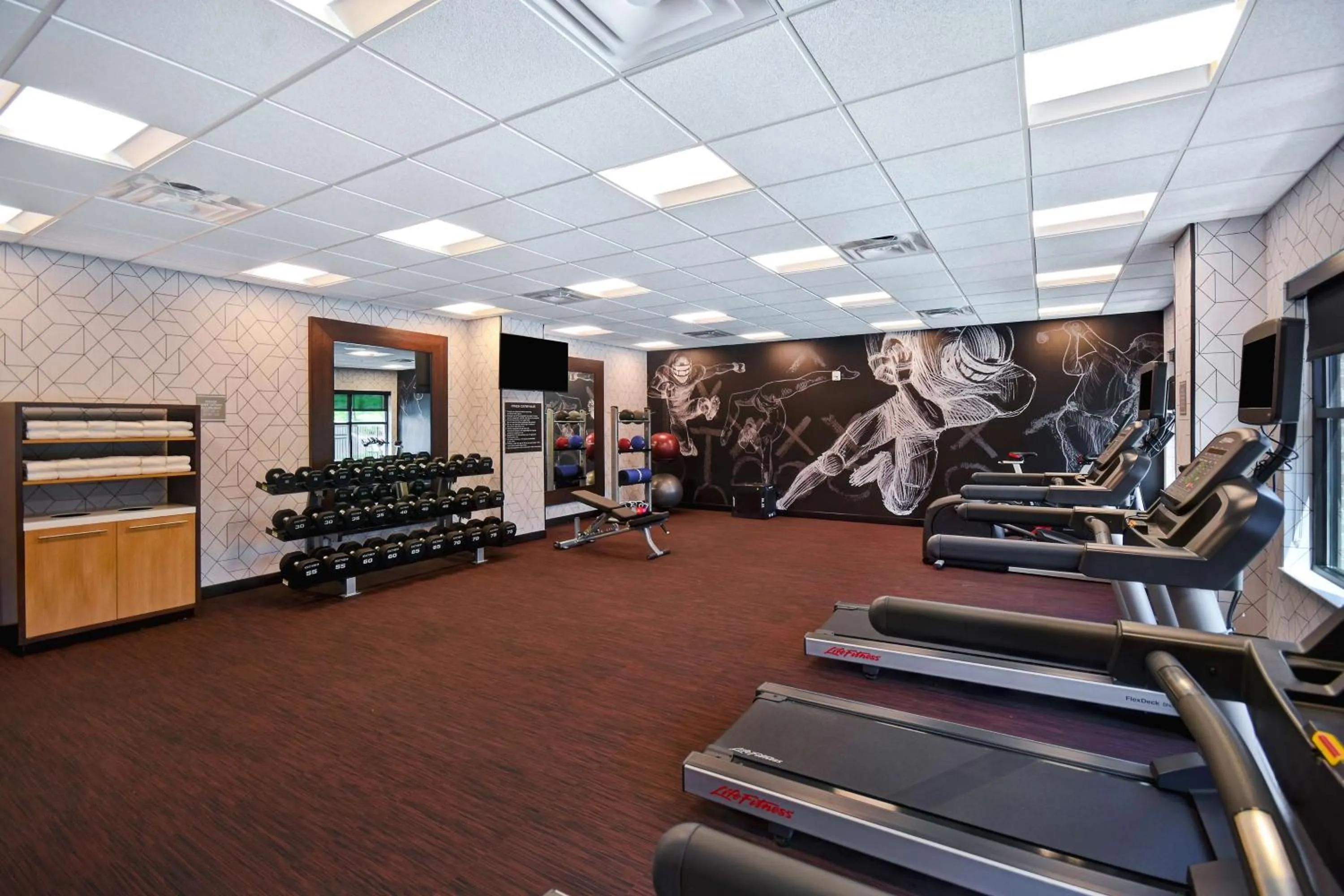 Fitness centre/facilities in Homewood Suites by Hilton Tuscaloosa Downtown- Near Univ of Alabama