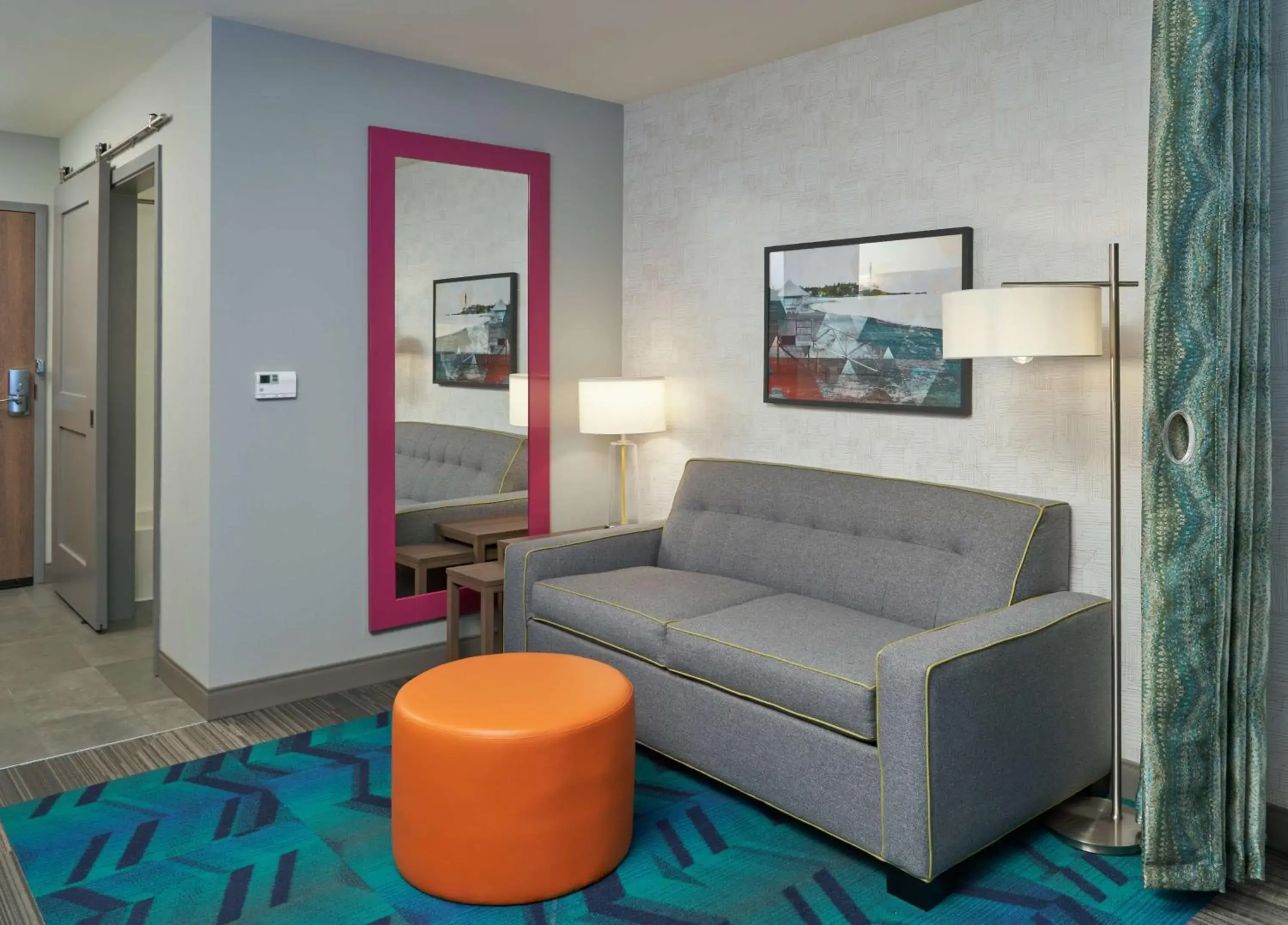 Living room in Home2 Suites By Hilton Pompano Beach Pier, Fl Living room in Home2 Suites By Hilton Pompano Beach Pier, Fl