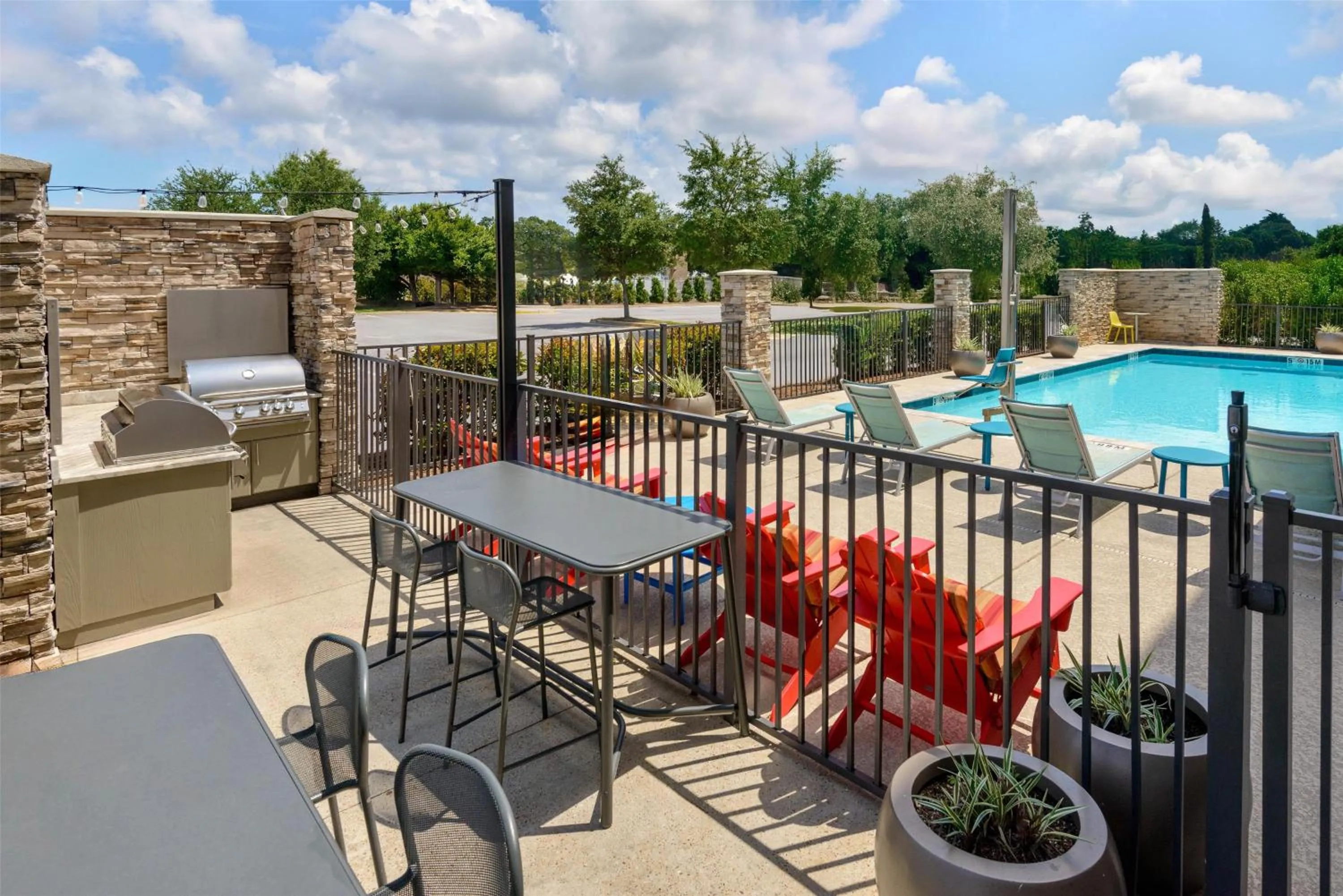 Pool view in Home2 Suites by Hilton Gulf Breeze Pensacola Area, FL
