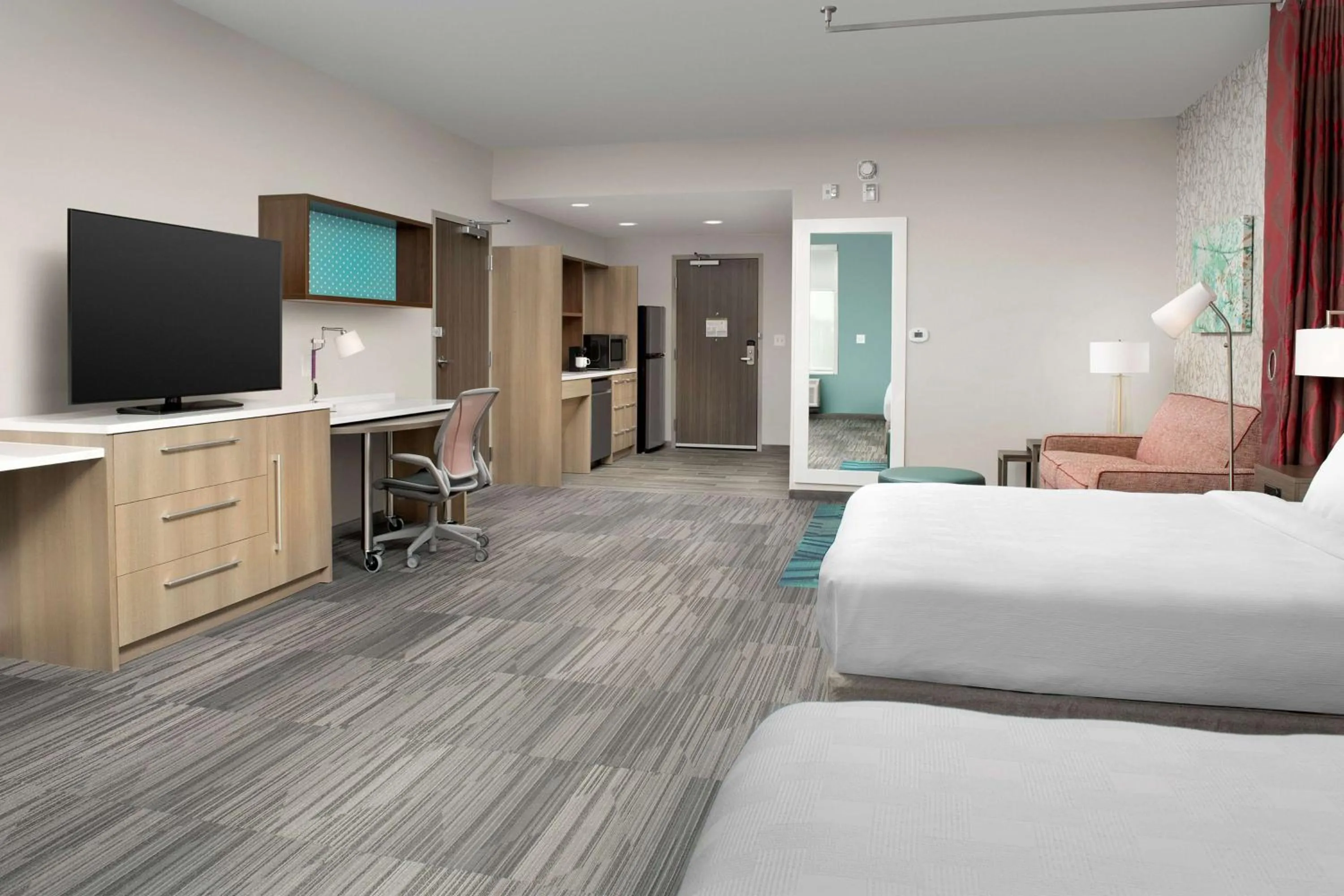 Bedroom, Bed in Home2 Suites By Hilton Columbus Polaris