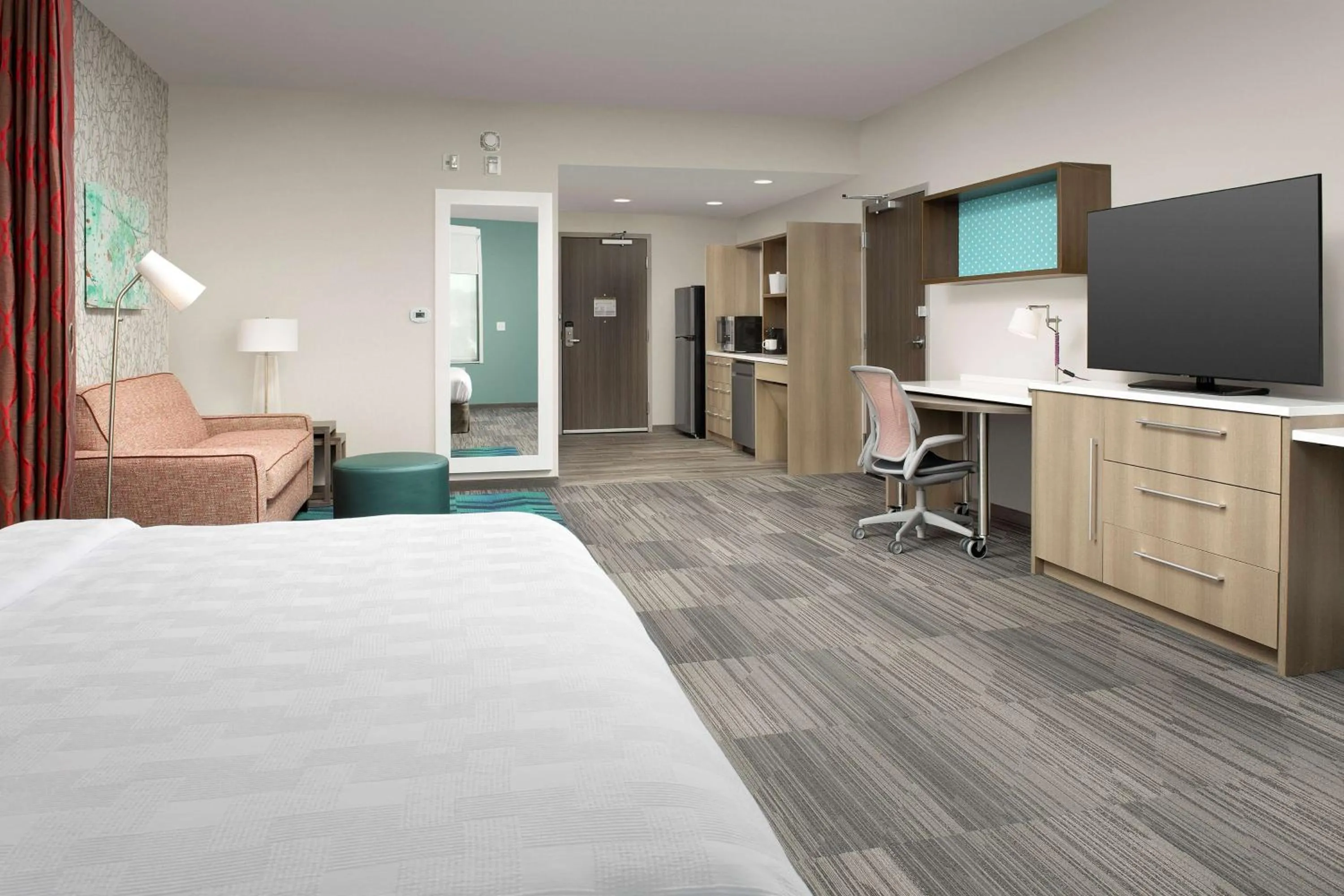 Bedroom, Bed in Home2 Suites By Hilton Columbus Polaris