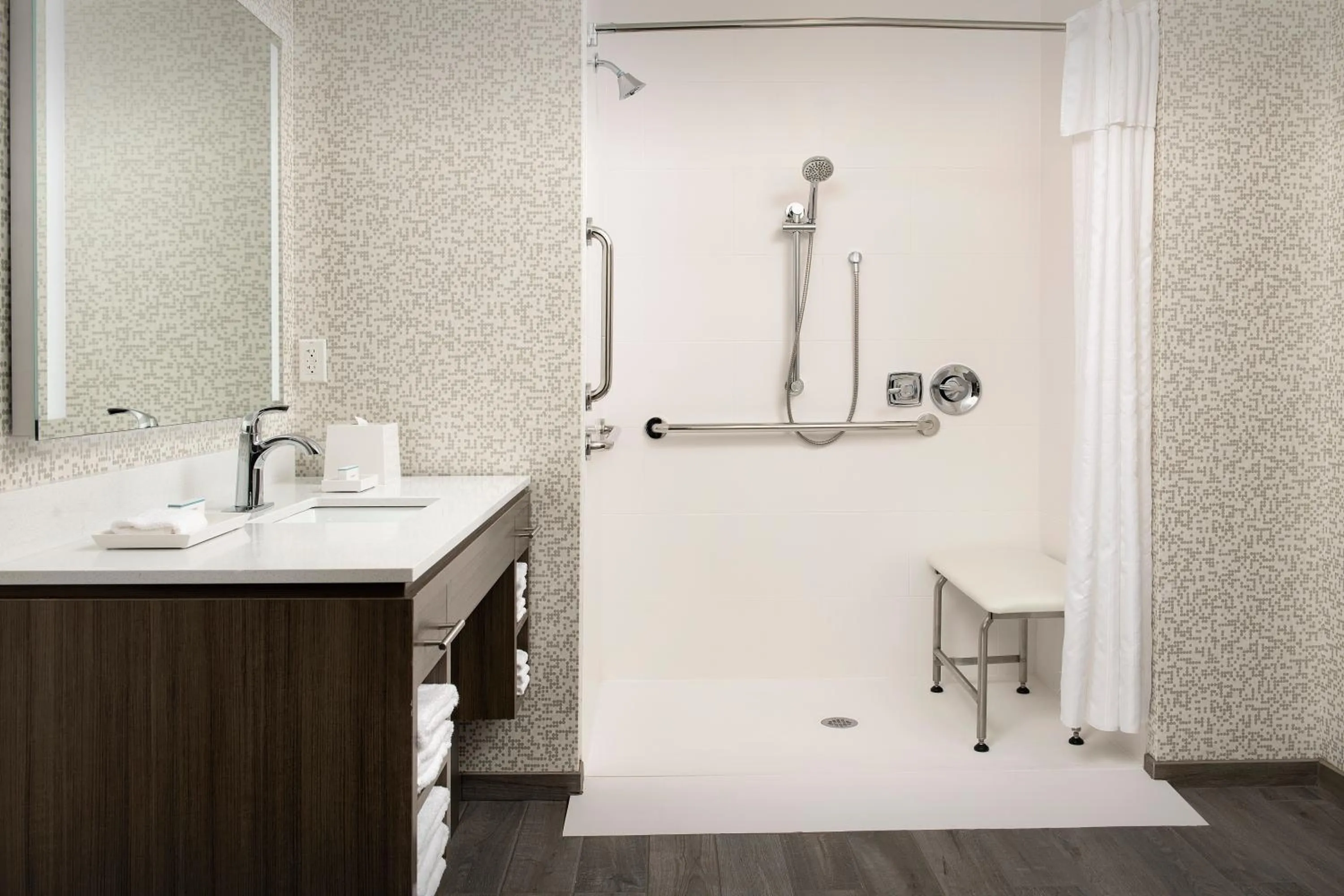 Shower in Home2 Suites By Hilton Columbus Polaris