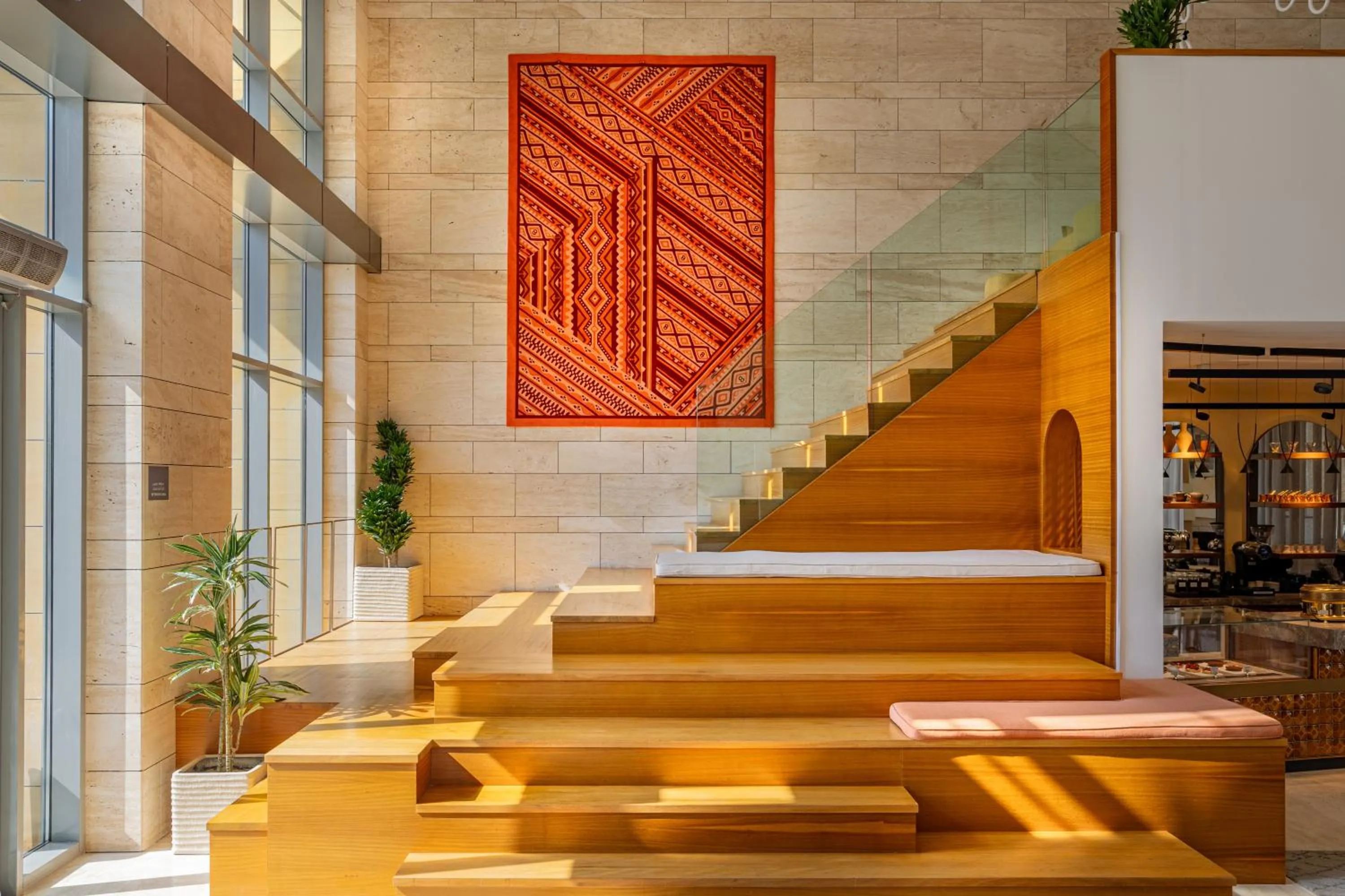 Decorative detail in SHIRVAN Hotel City Yard Jeddah