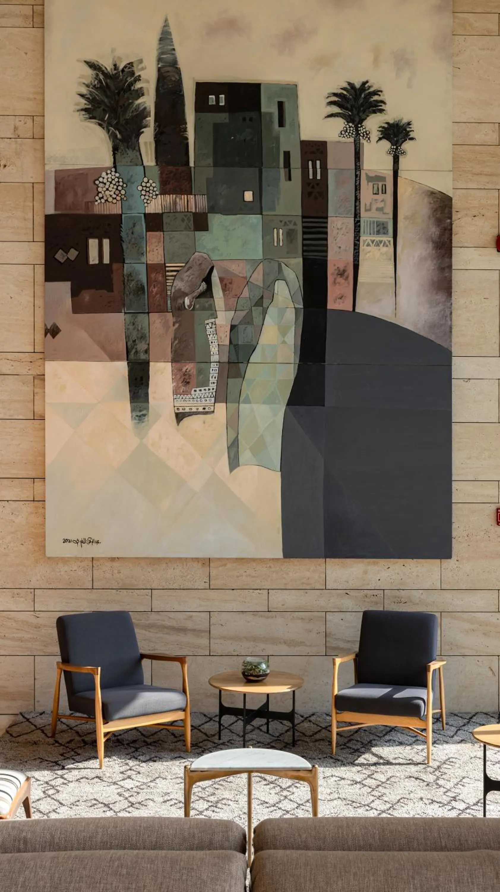 Decorative detail in SHIRVAN Hotel City Yard Jeddah