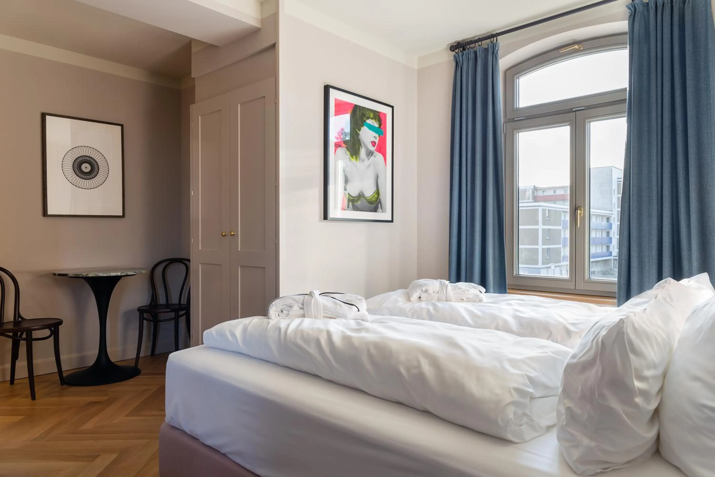 Photo of the whole room, Bed in Mimosa Suites