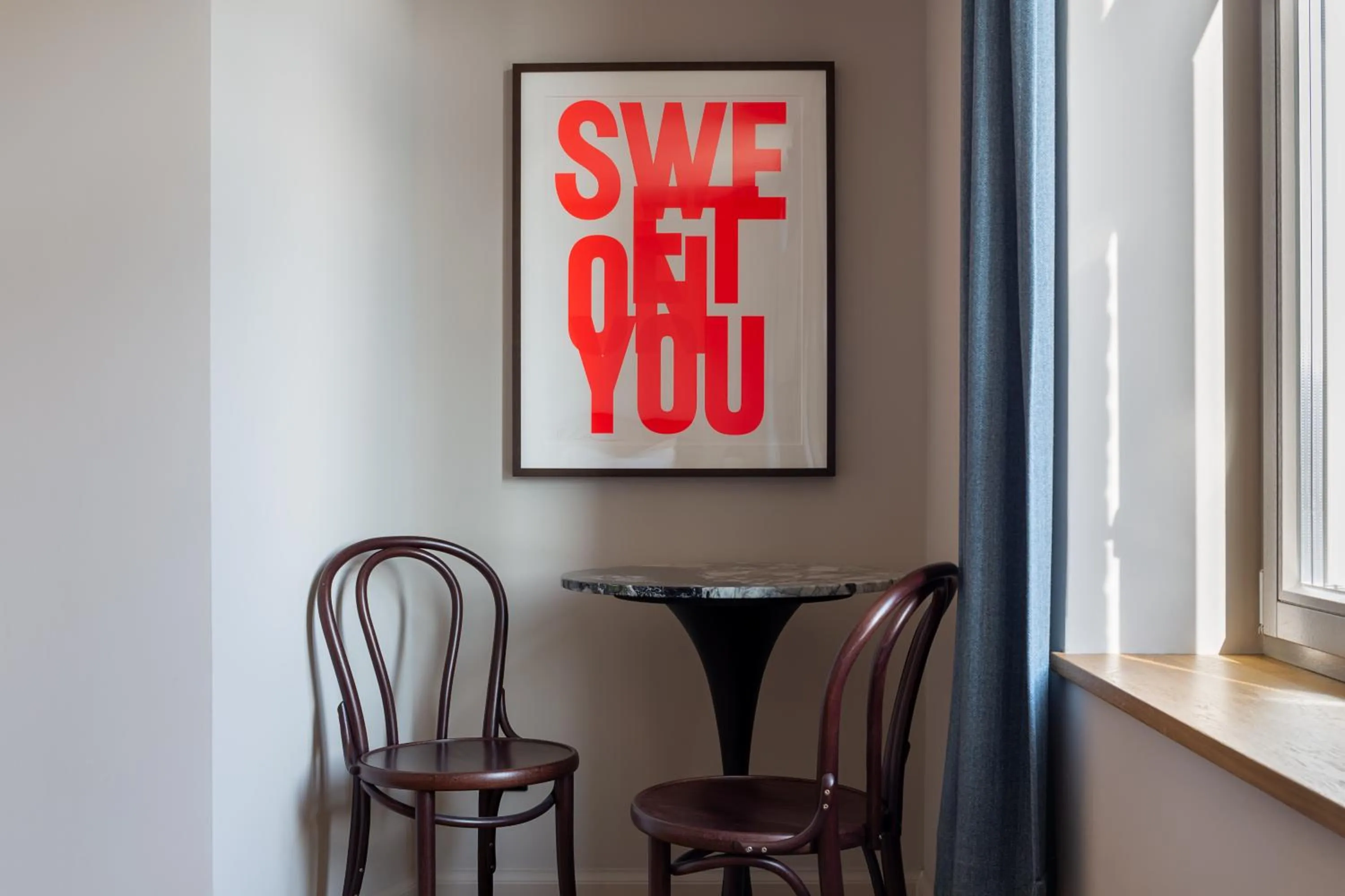 Dining area in Mimosa Suites