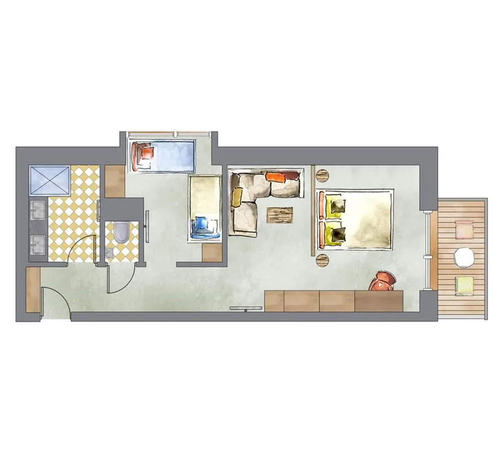 Floor plan in Hotel Kristall
