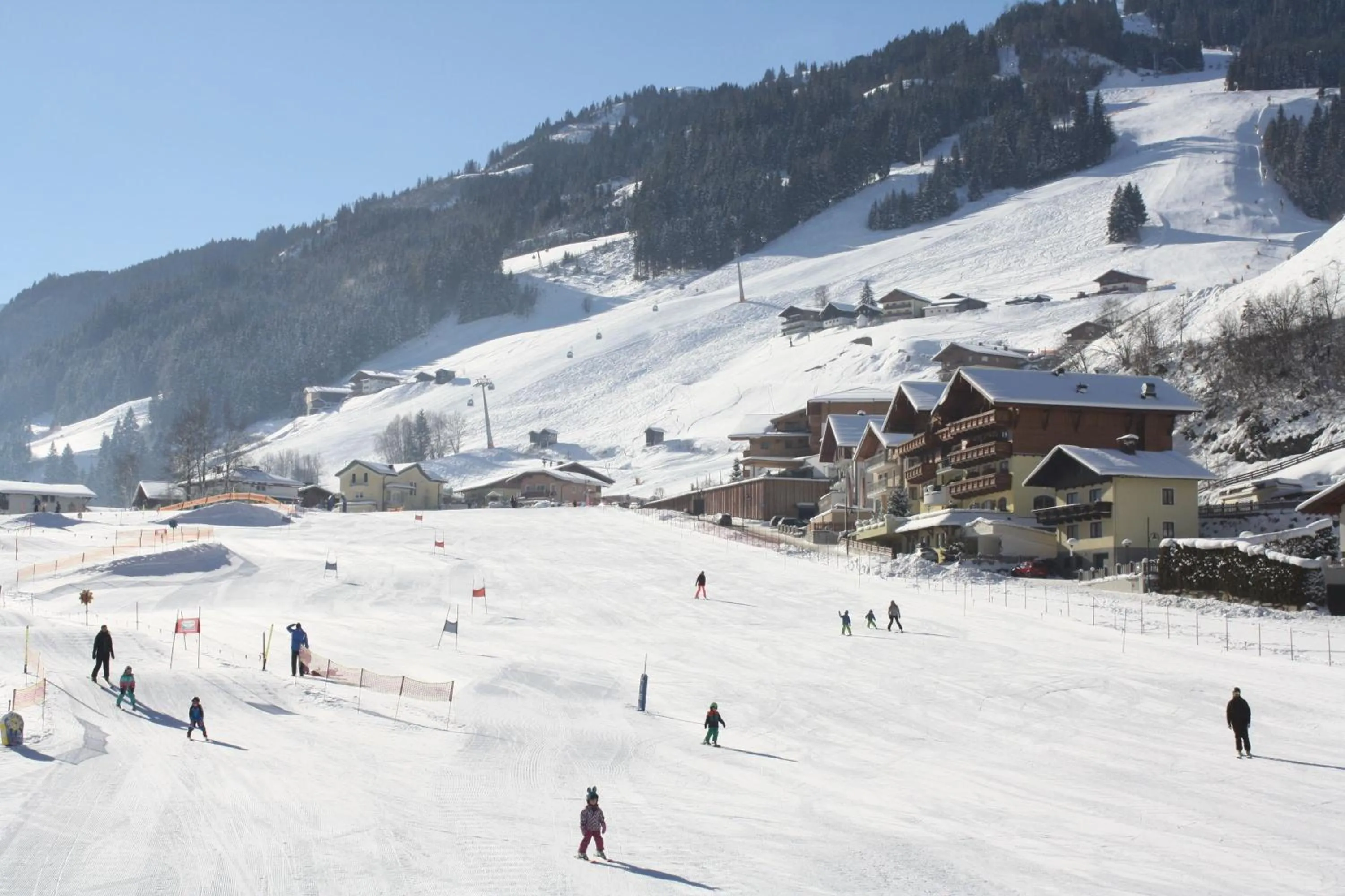 Skiing in Hotel Kristall