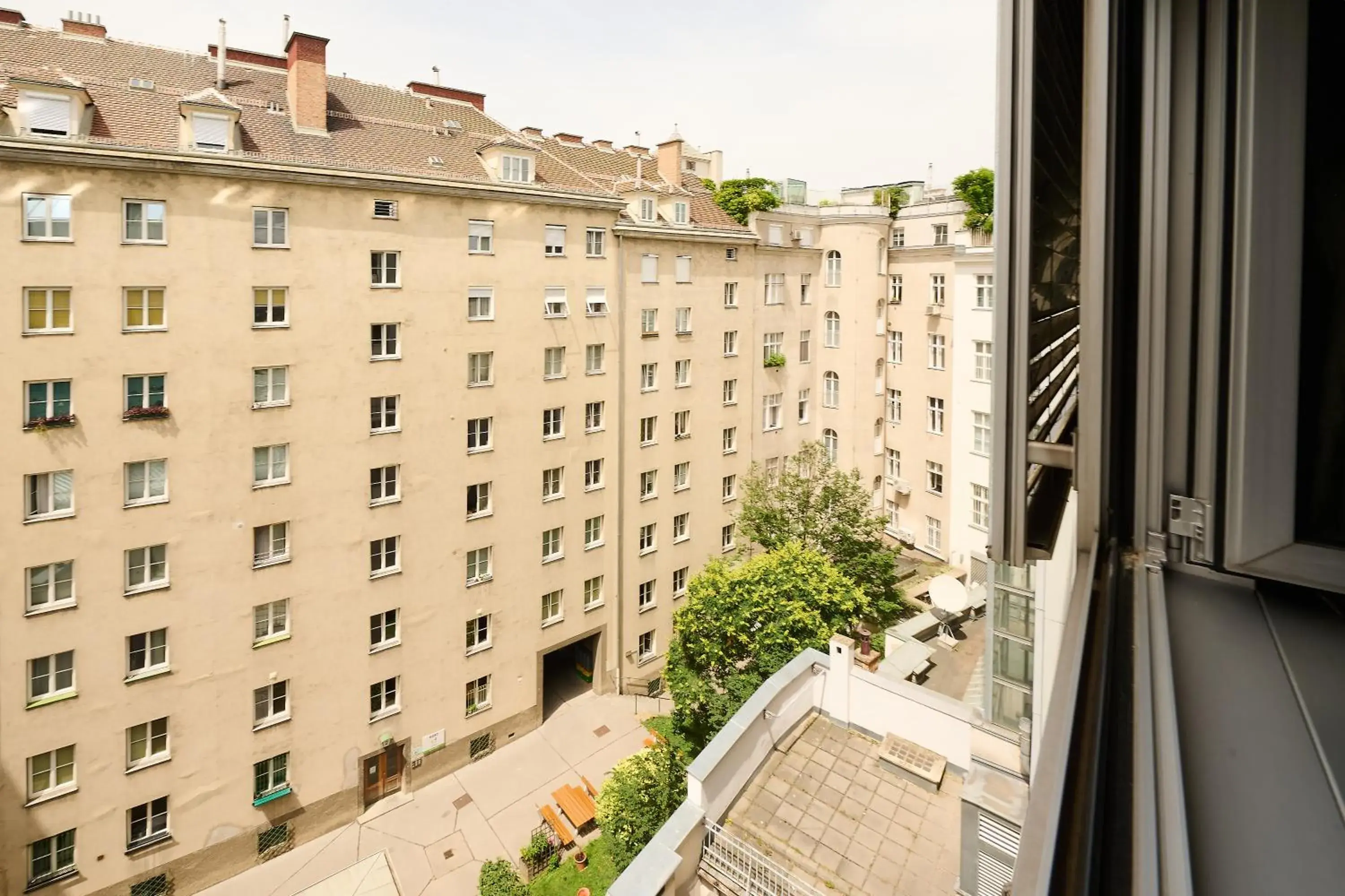 Inner courtyard view in MyPlace Premium Apartments Inner courtyard view in MyPlace Premium Apartments