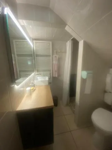 Toilet in Chambres et table d'hôtes Floromel La Souterraine en rez de chaussee