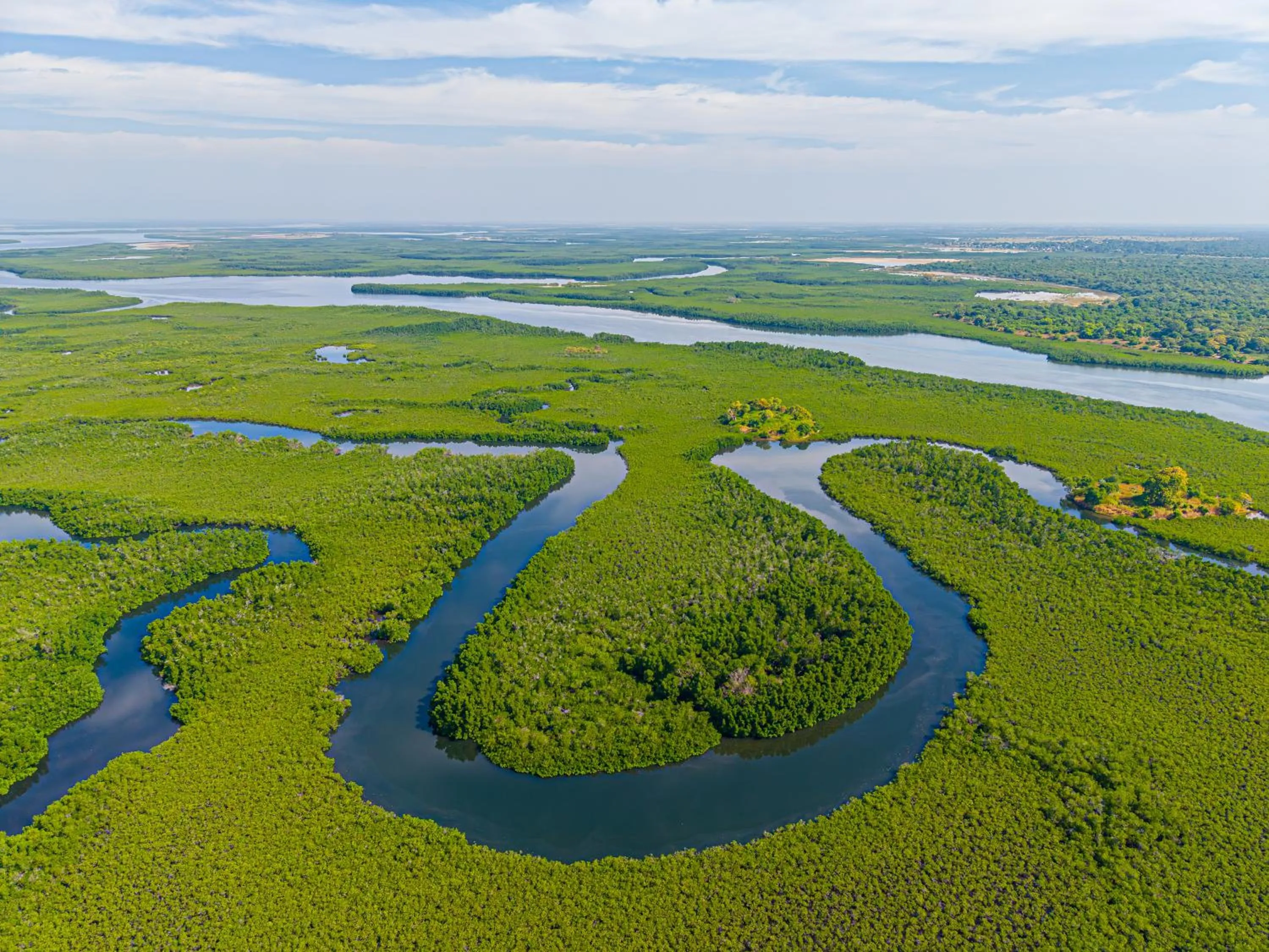 Bird's eye view in Keur Saloum Resort