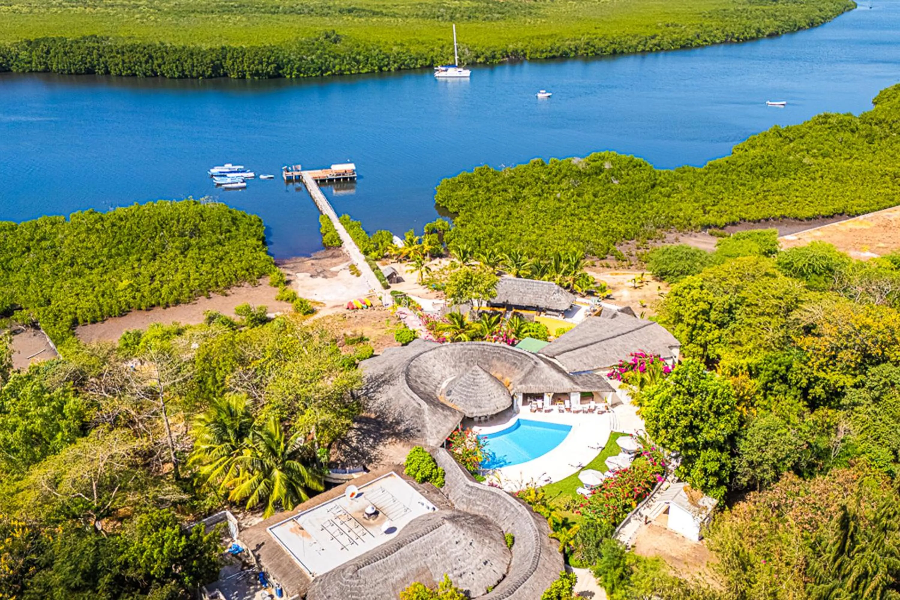 Bird's eye view in Keur Saloum Resort