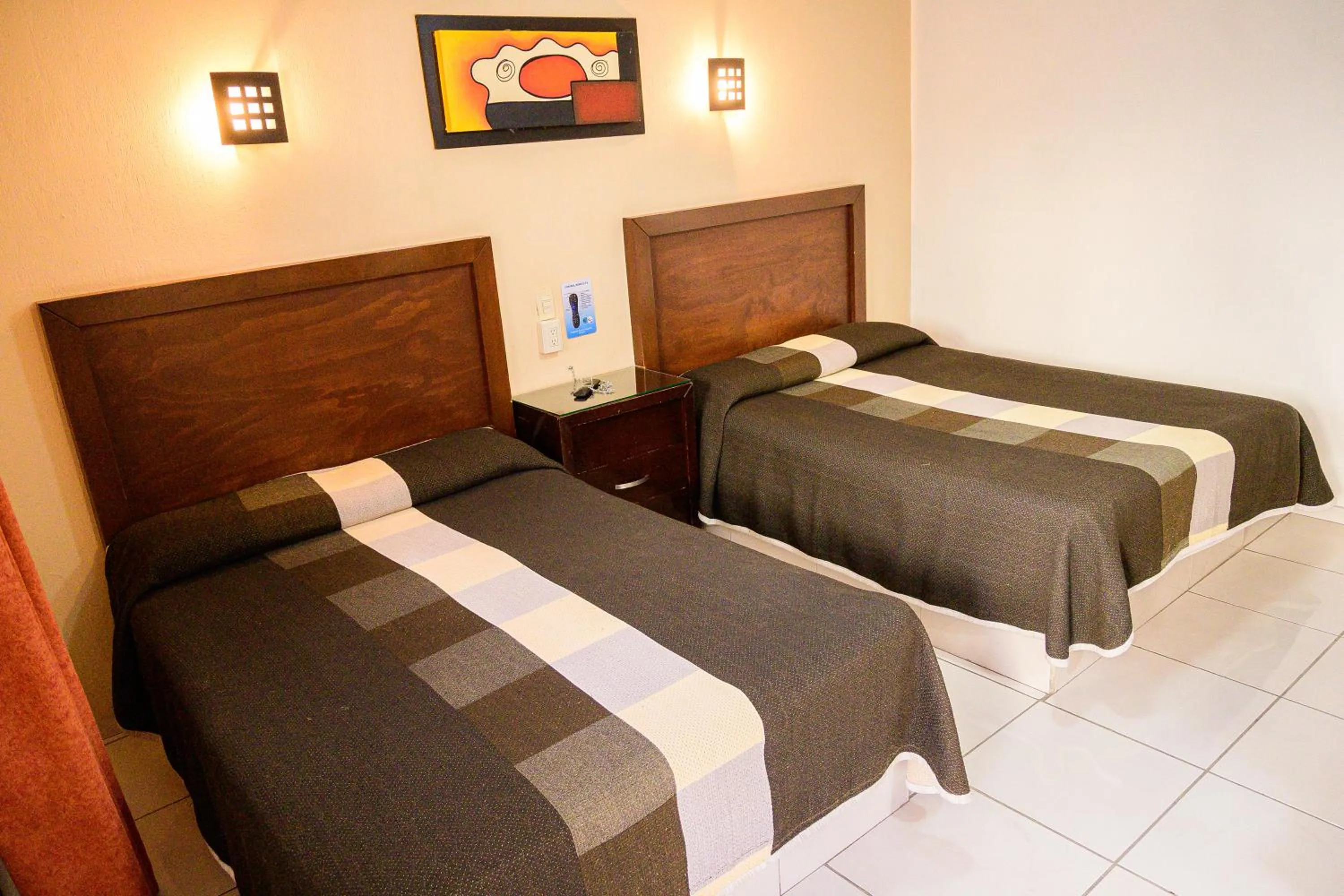 Bed in Hotel Acuario En Ocotlán