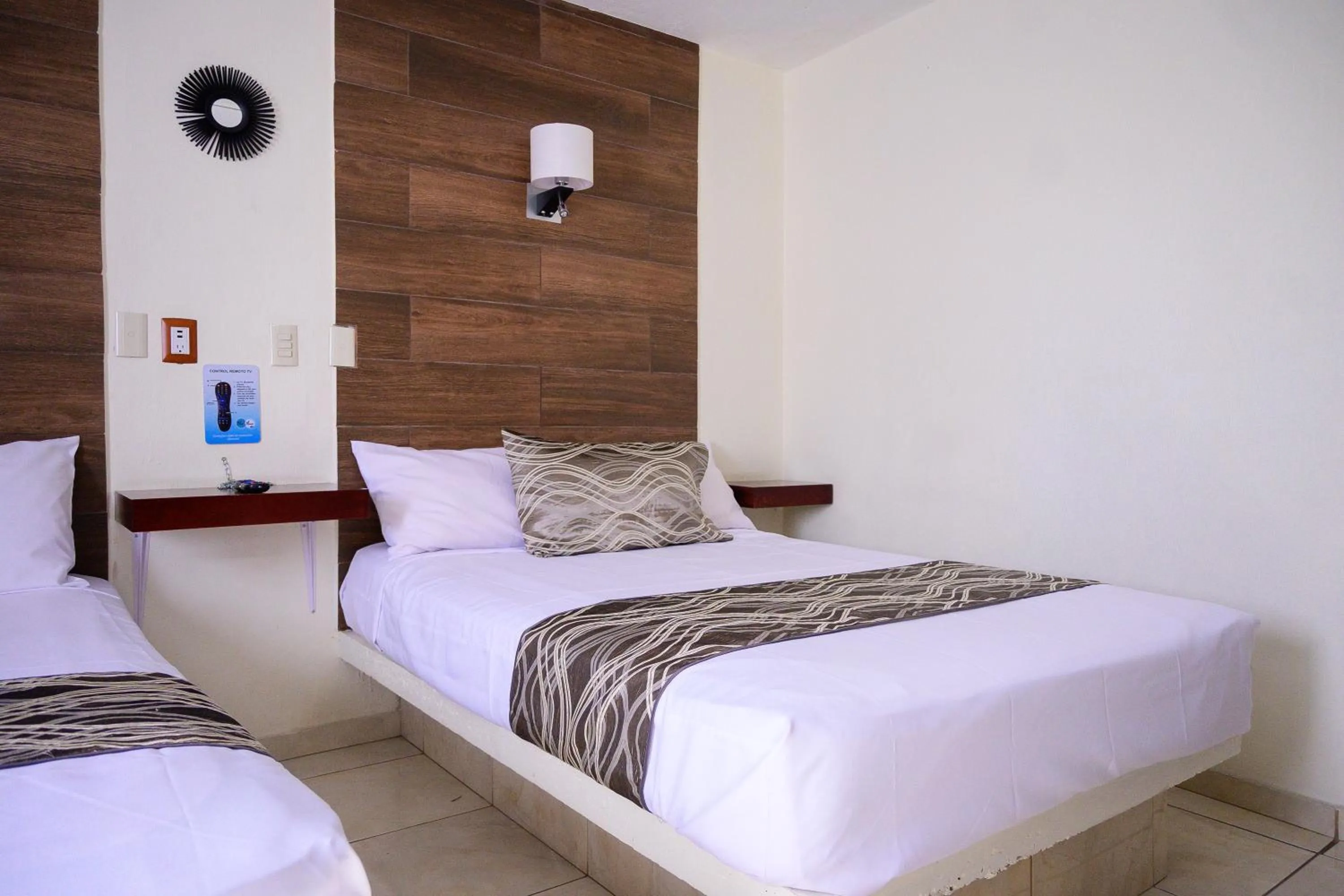 Bed in Hotel Acuario En Ocotlán