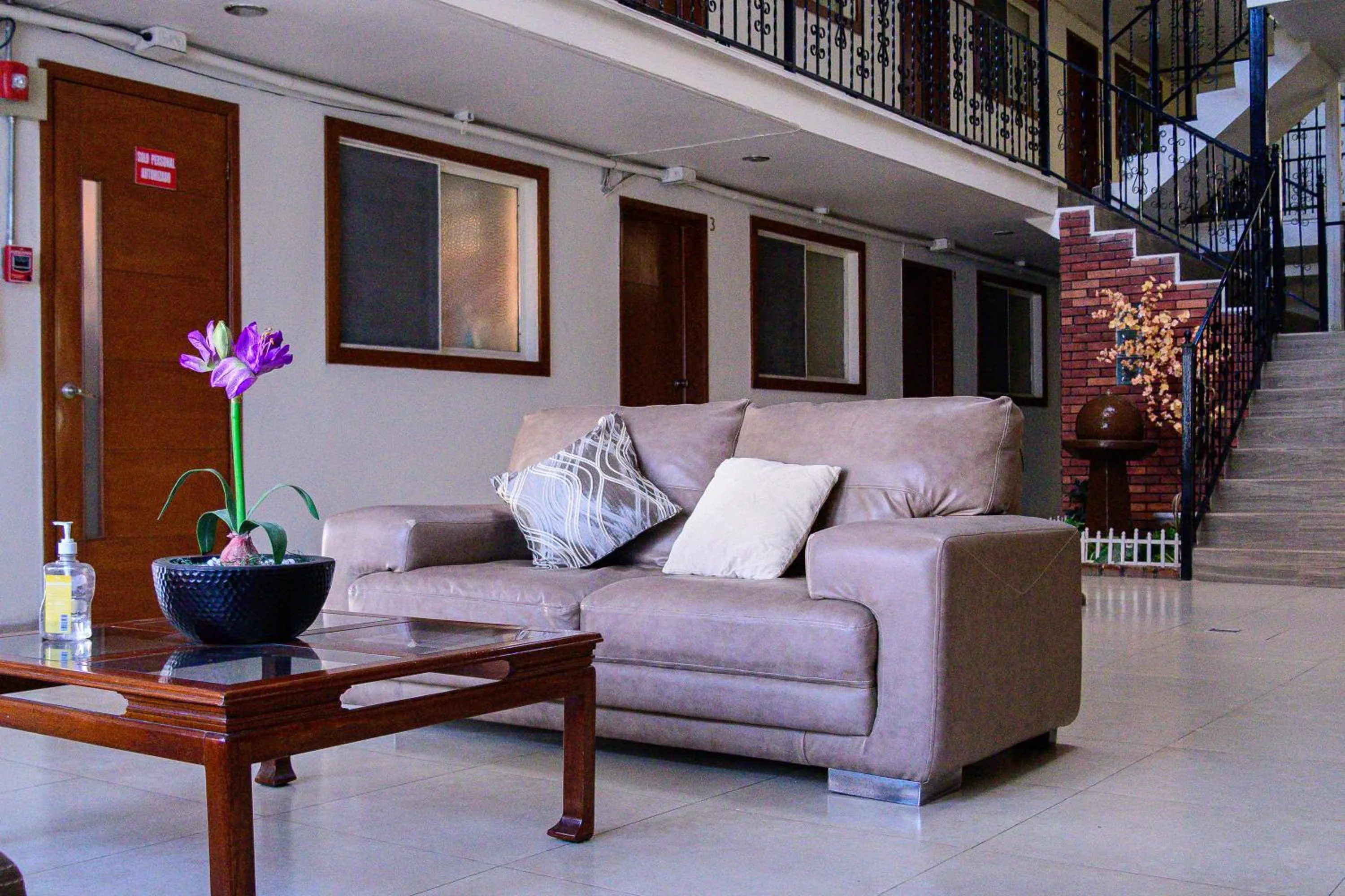 Seating area in Hotel Acuario En Ocotlán