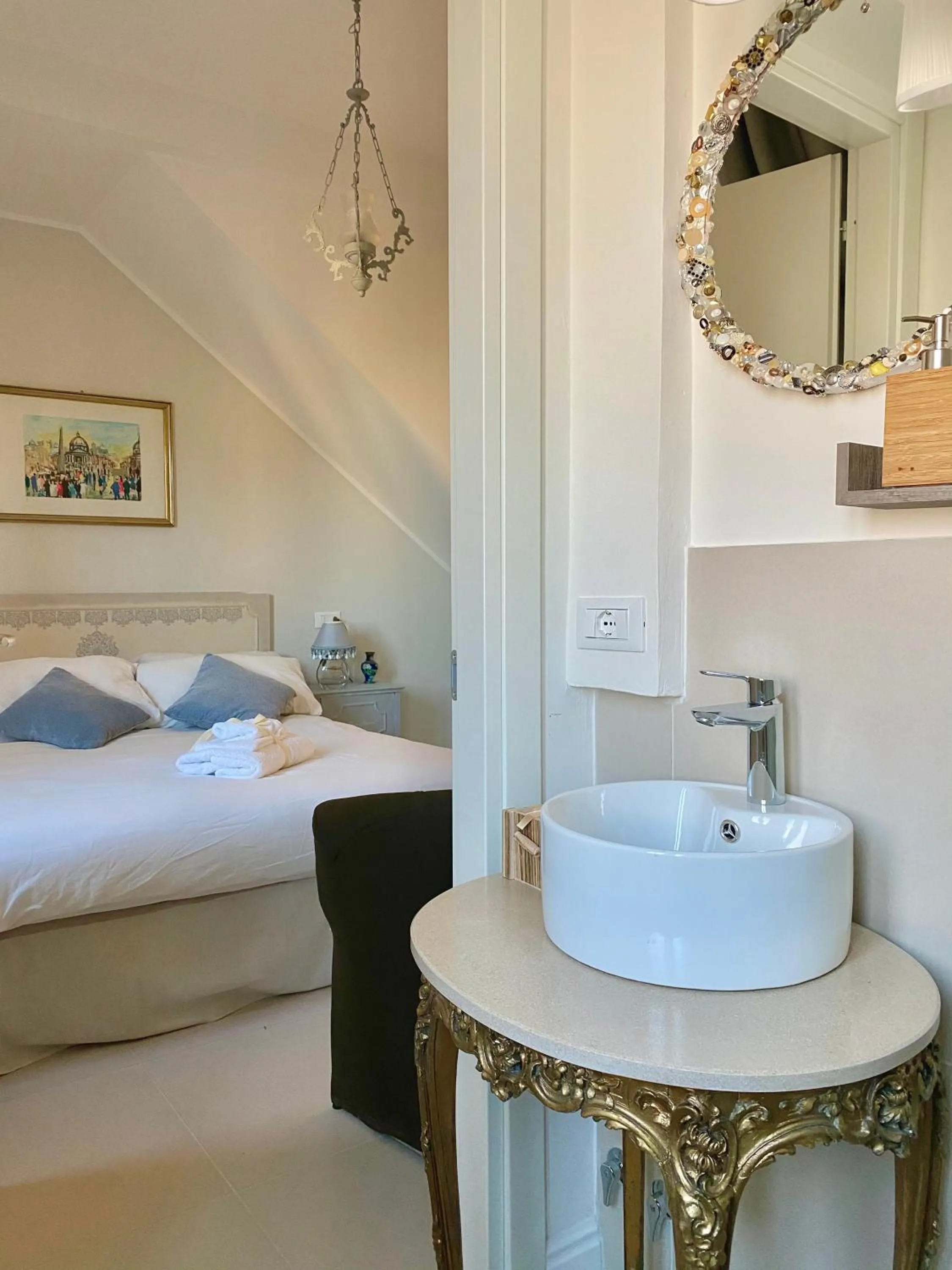 Bed in I Maestri B&B