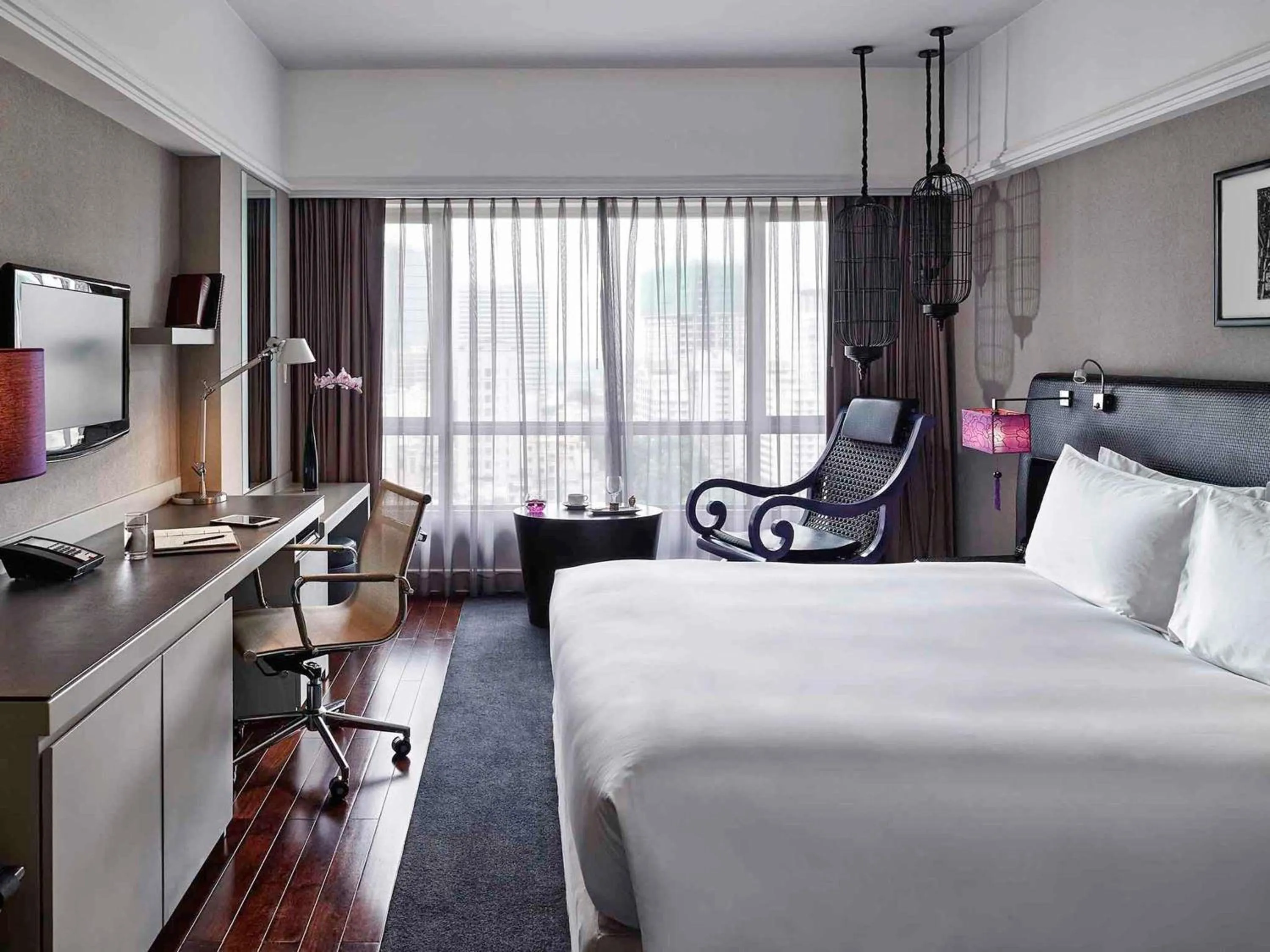 Bedroom, Bed in Sofitel Saigon Plaza