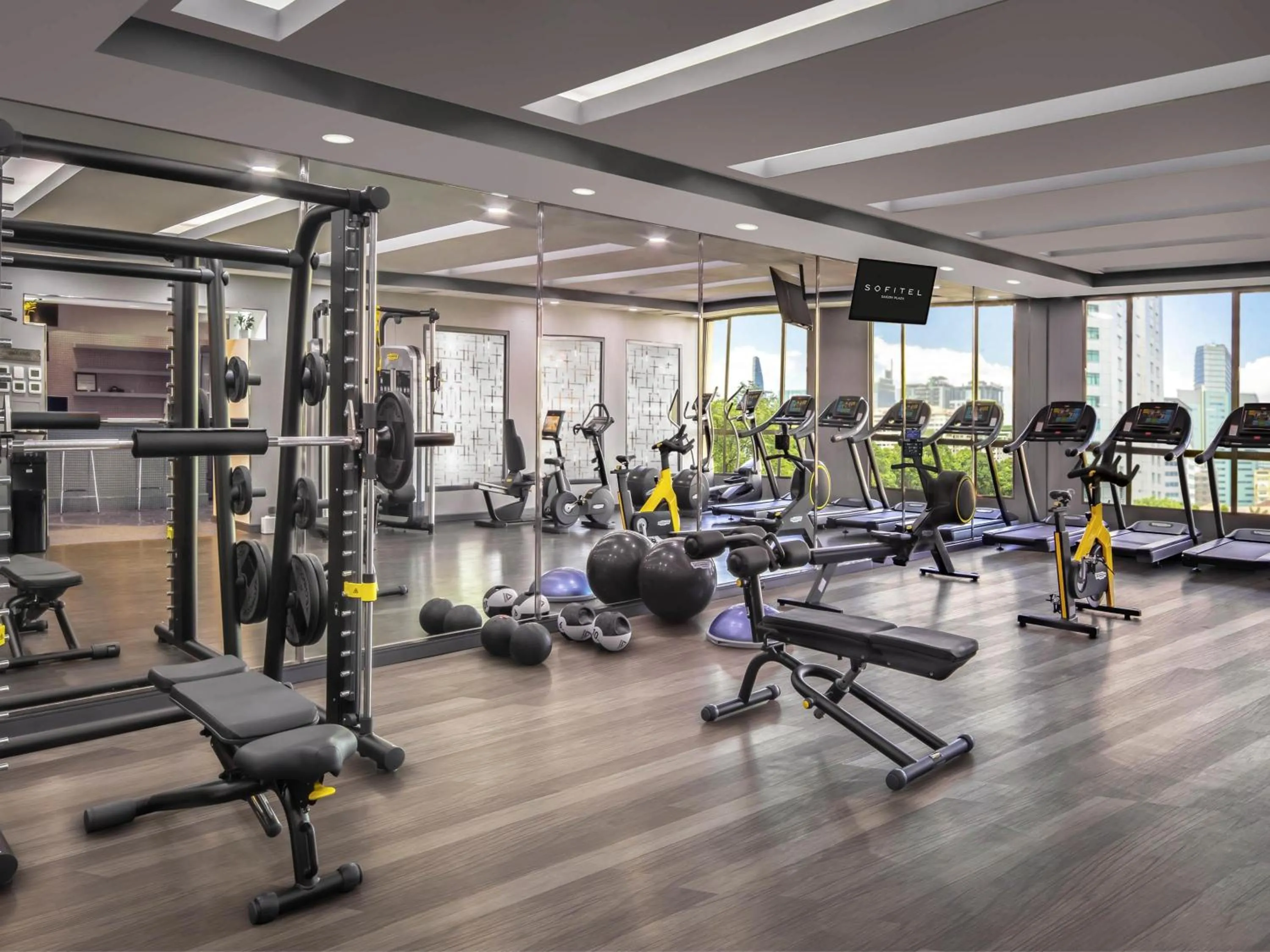Fitness centre/facilities in Sofitel Saigon Plaza