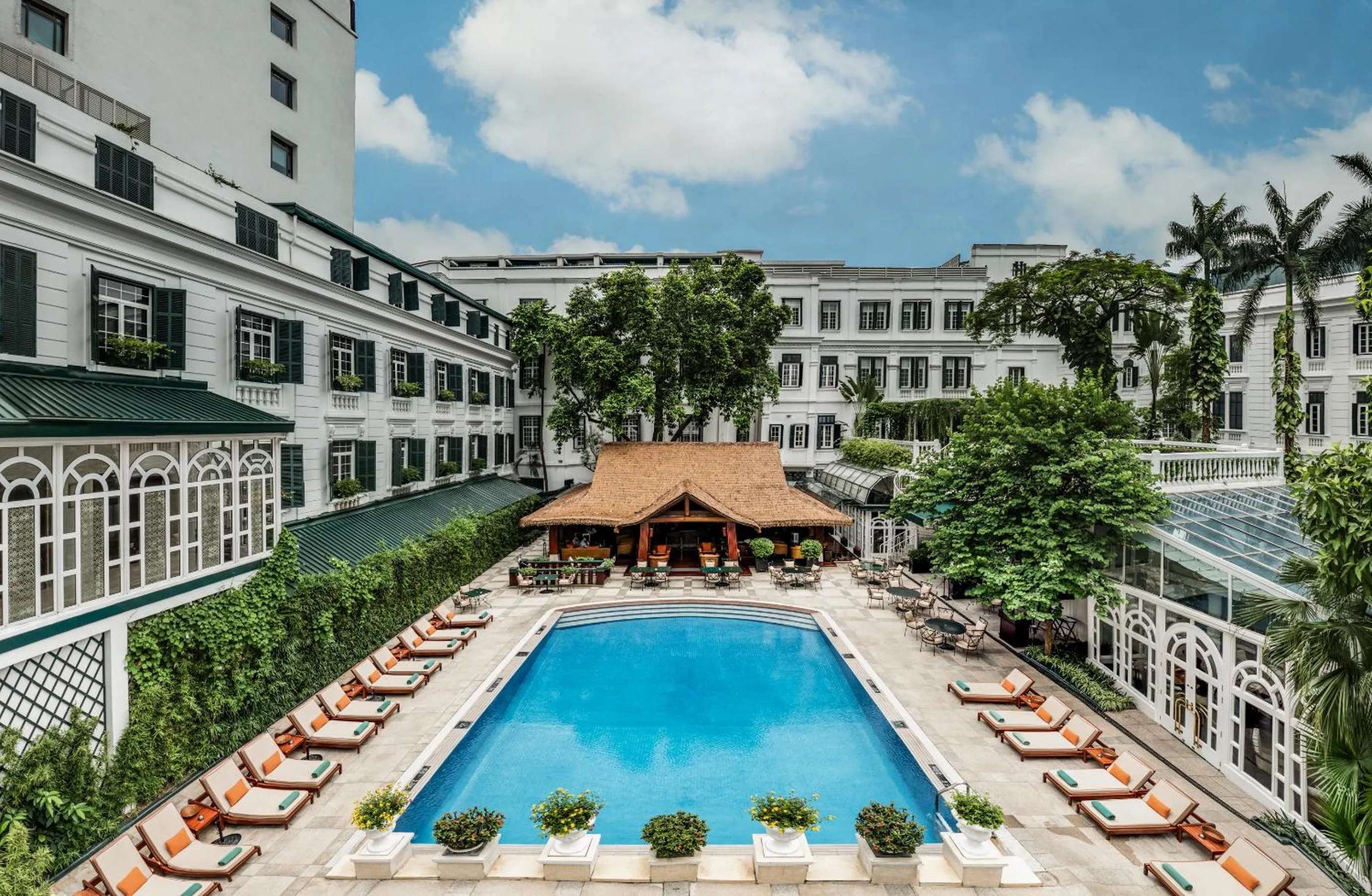 Swimming pool in Sofitel Legend Metropole Hanoi