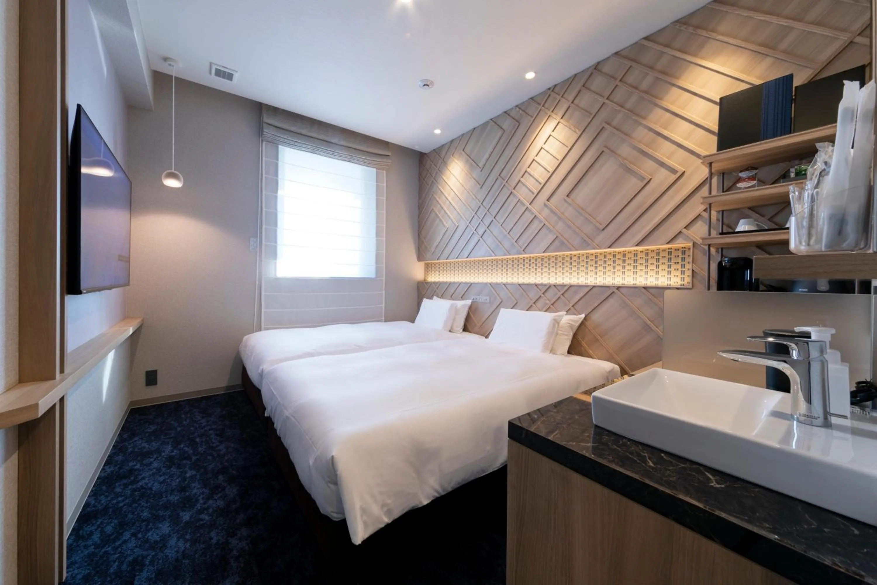 Bed in S-Peria Hotel Fukuoka Nakasu