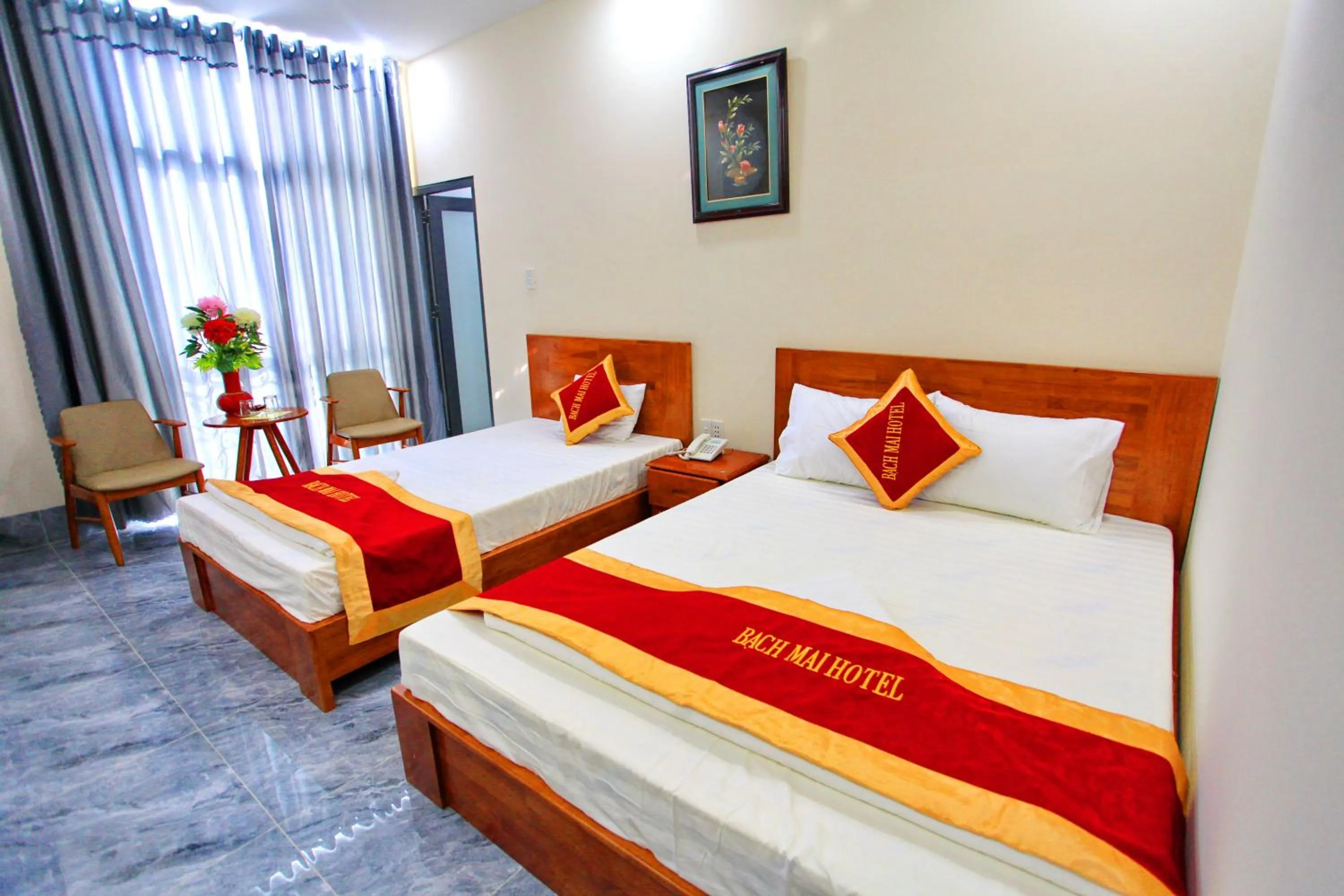 Bed in Khách sạn Bạch Mai Vũng Tàu - Bach Mai Vung Tau hotel