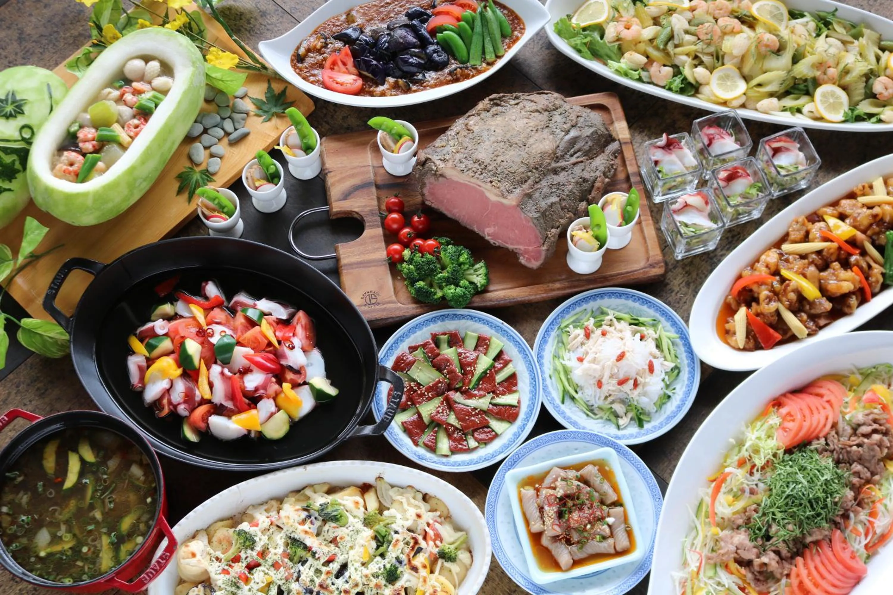 Dinner in Kusatsu Onsen Hotel Village