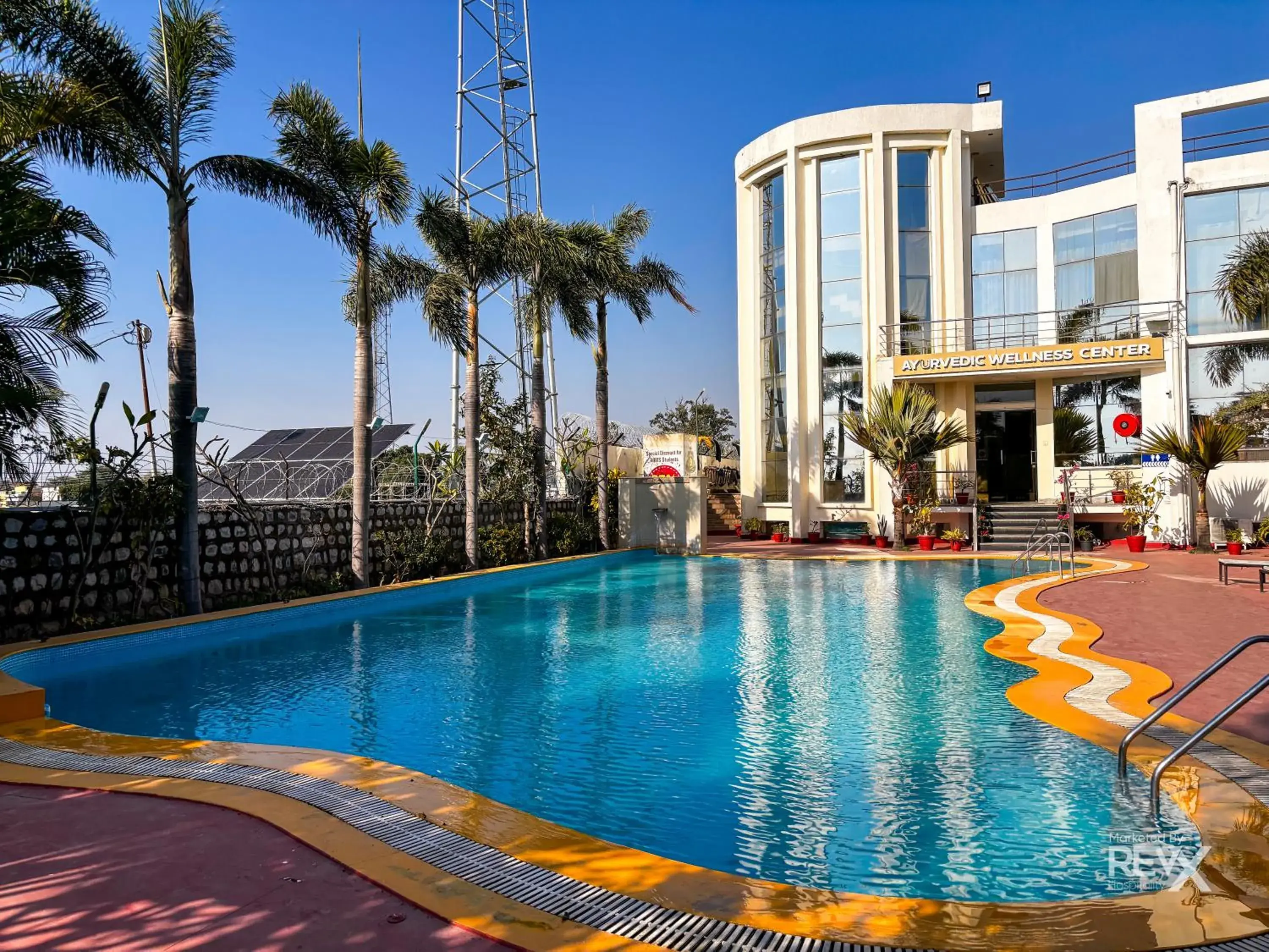 Swimming pool in The Neeraj River Forest Resort Ayurvedic Wellness Center Swimming pool in The Neeraj River Forest Resort Ayurvedic Wellness Center