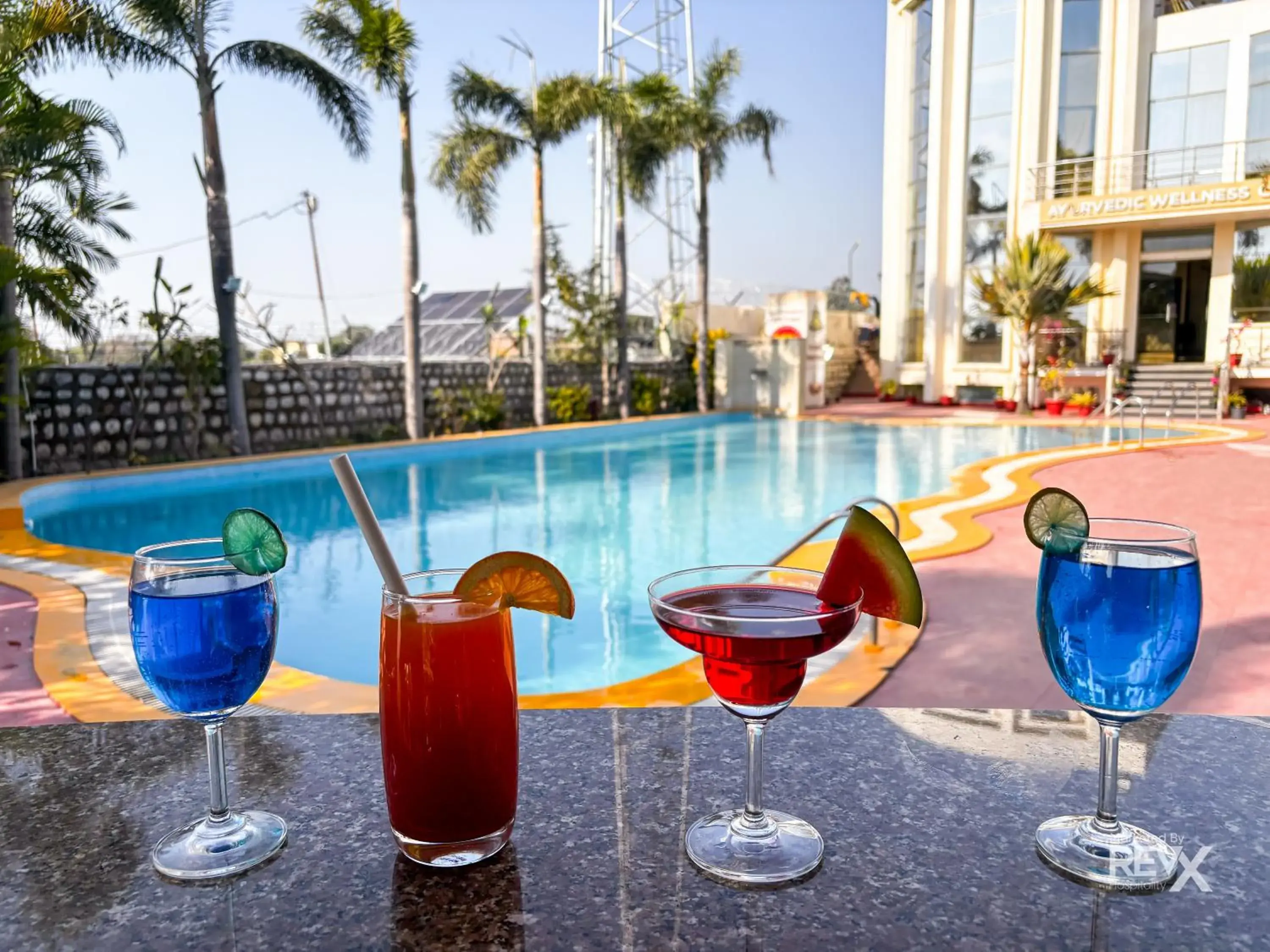 Swimming pool in The Neeraj River Forest Resort Ayurvedic Wellness Center Swimming pool in The Neeraj River Forest Resort Ayurvedic Wellness Center