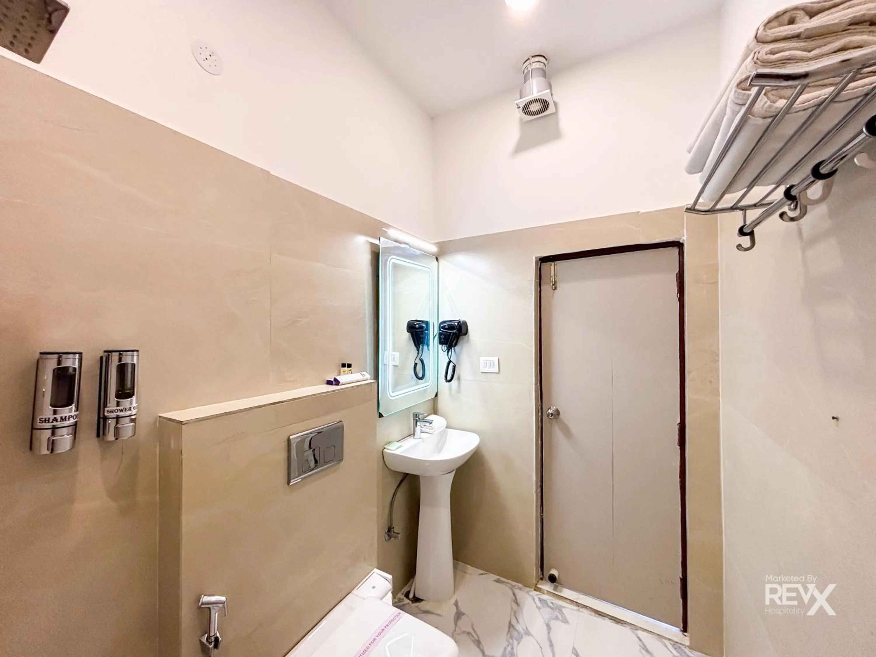 Toilet in The Neeraj River Forest Resort Ayurvedic Wellness Center