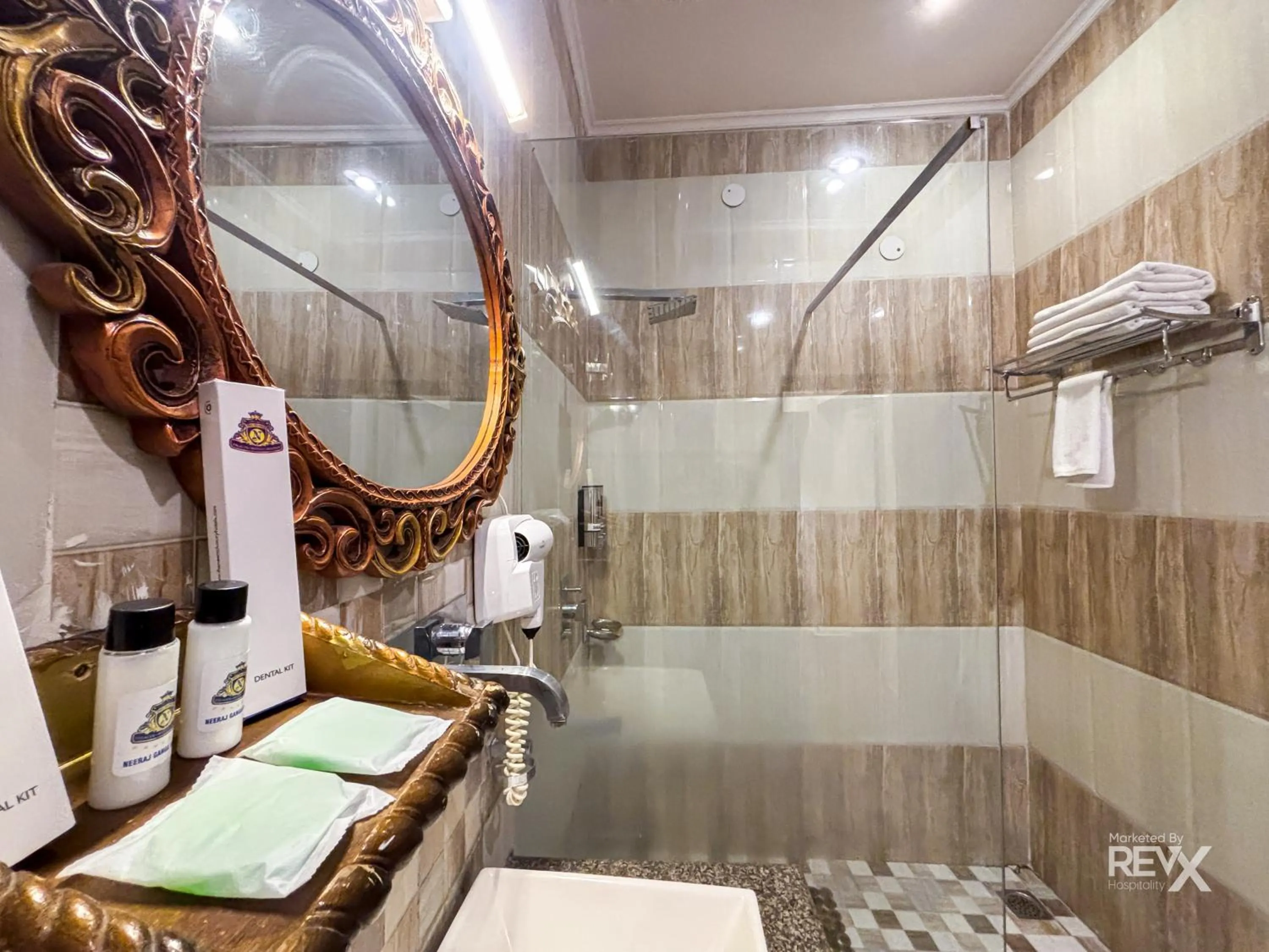 Bathroom in The Neeraj River Forest Resort Ayurvedic Wellness Center