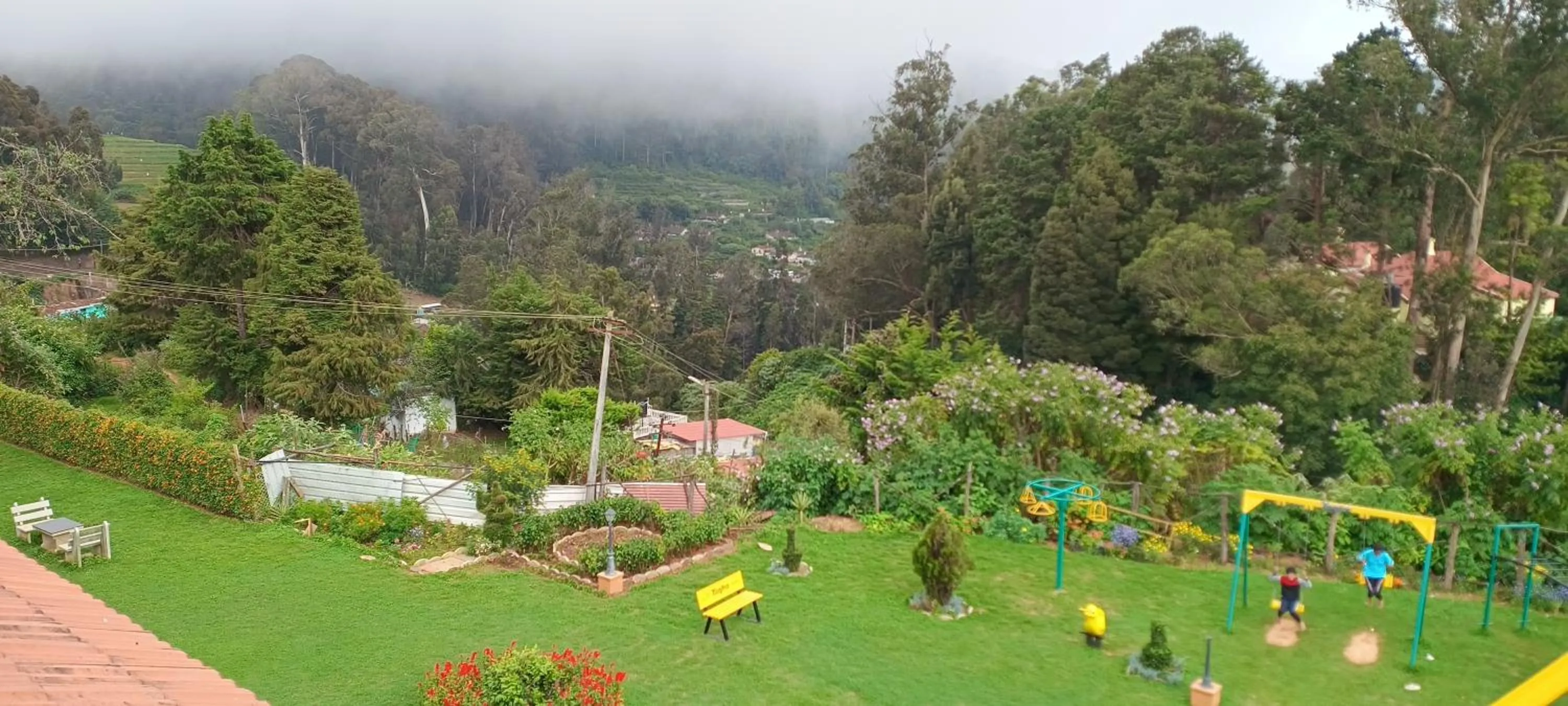 Children play ground in Yantra Resort, Ooty