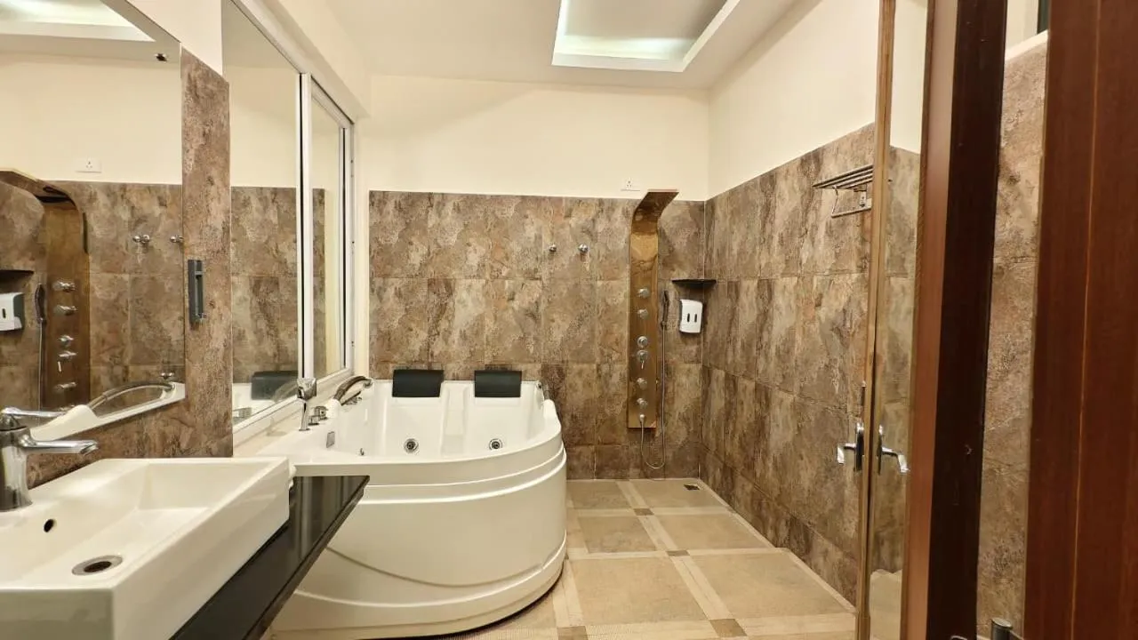 Pool view in Yantra Resort, Ooty