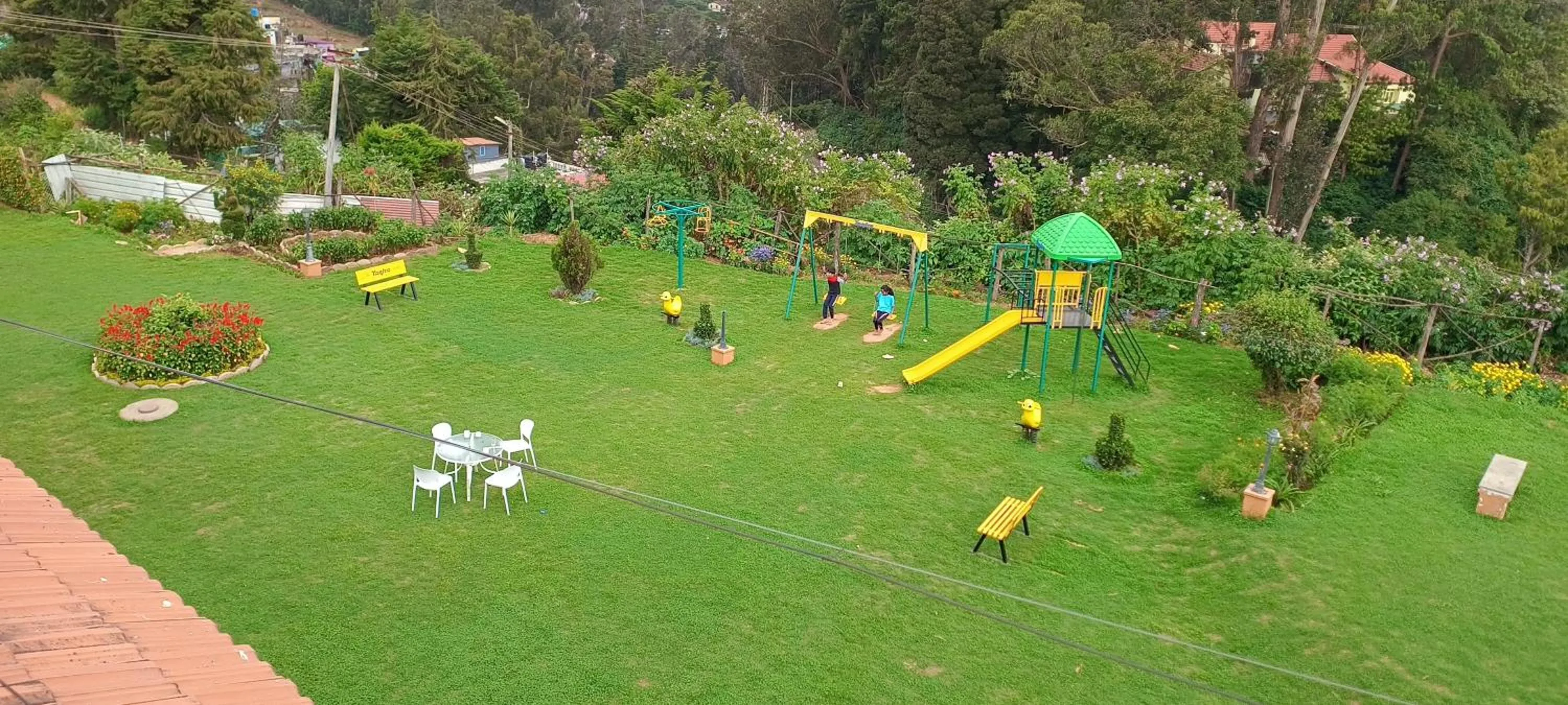 Children play ground in Yantra Resort, Ooty