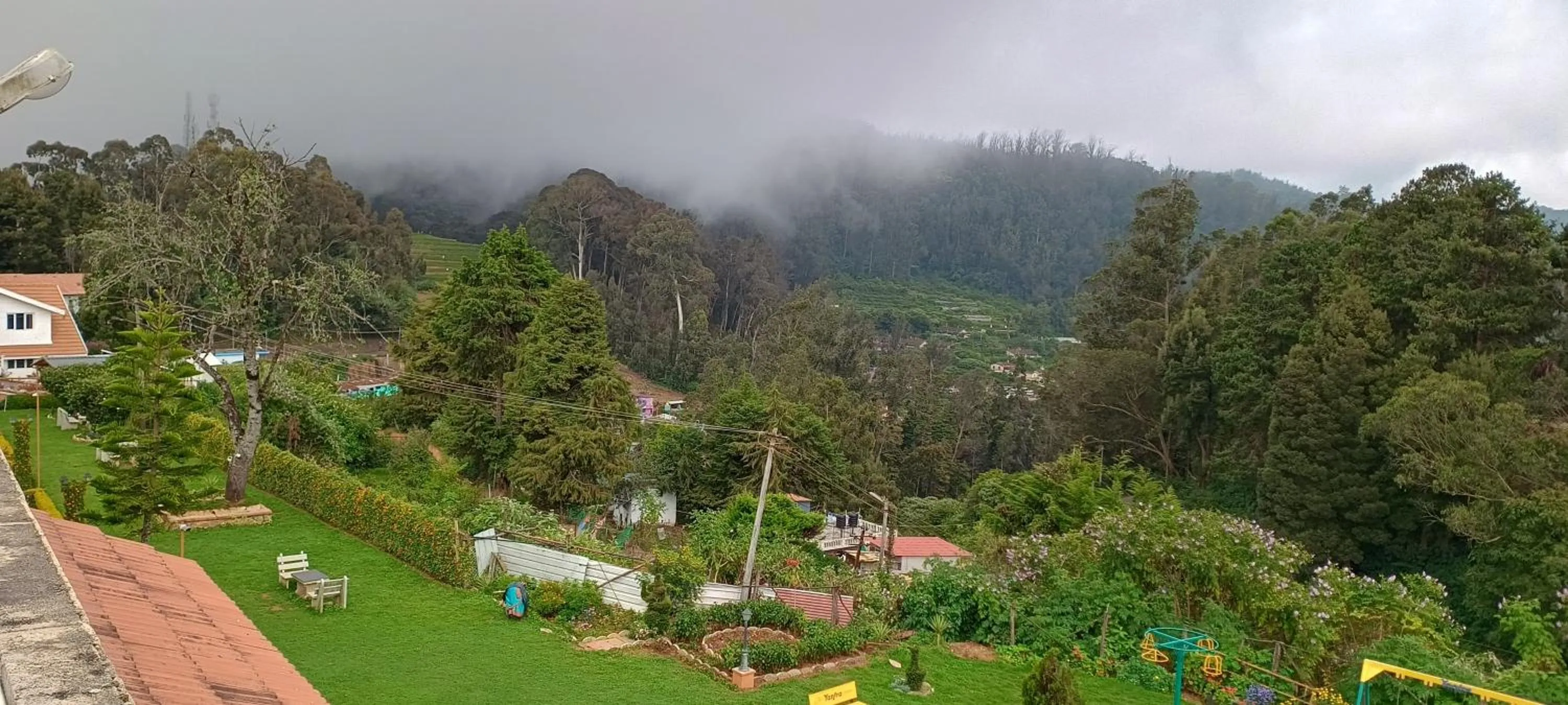 Garden view in Yantra Resort, Ooty
