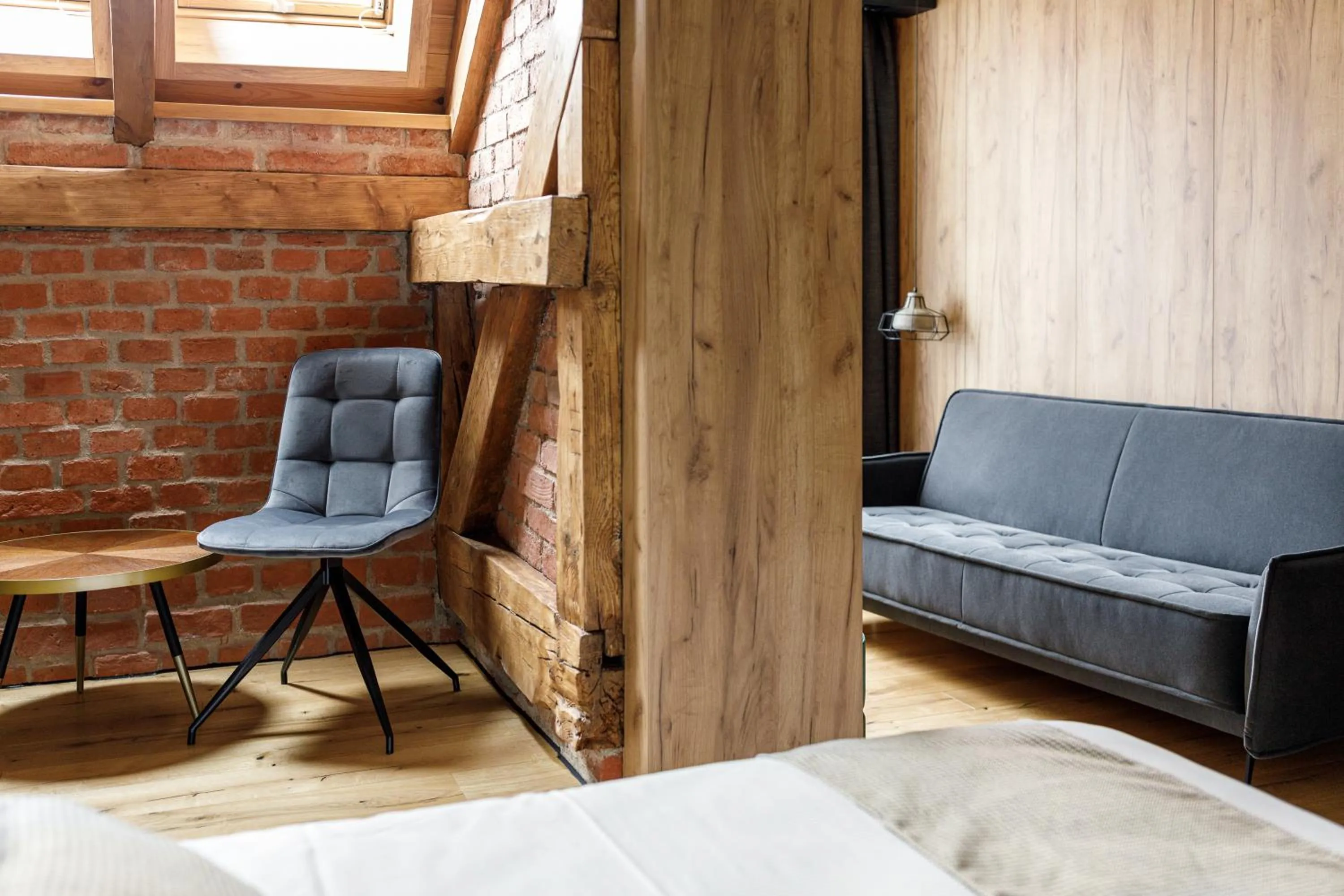 Seating area, Bed in SCHUSTER Boarding House