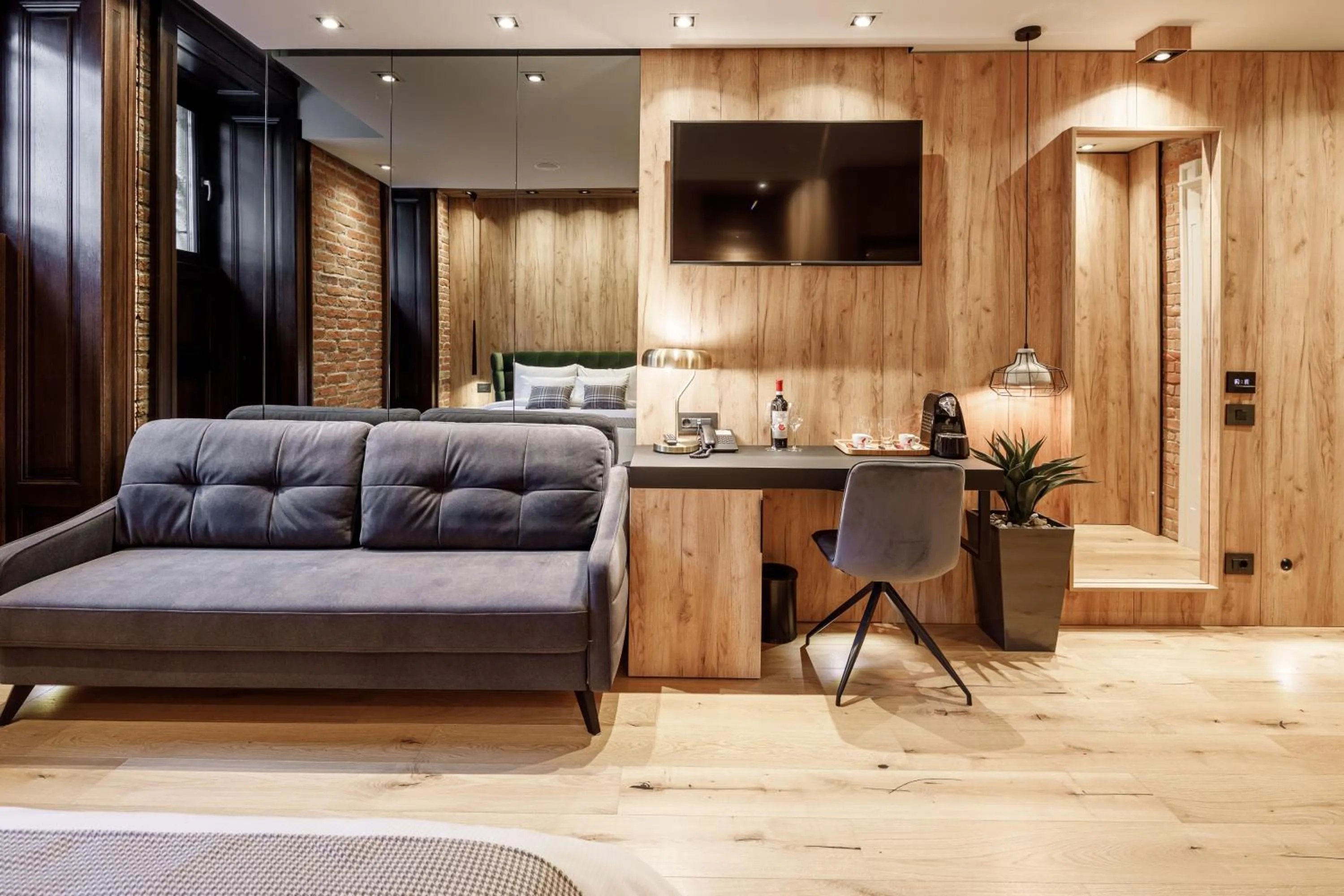 Seating area in SCHUSTER Boarding House