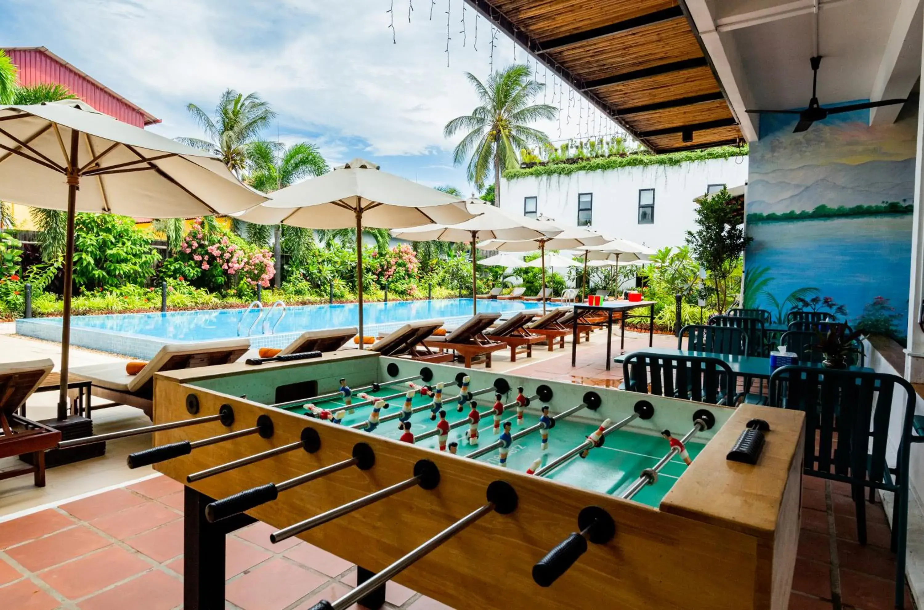 Pool view in Onederz Kampot Pool view in Onederz Kampot