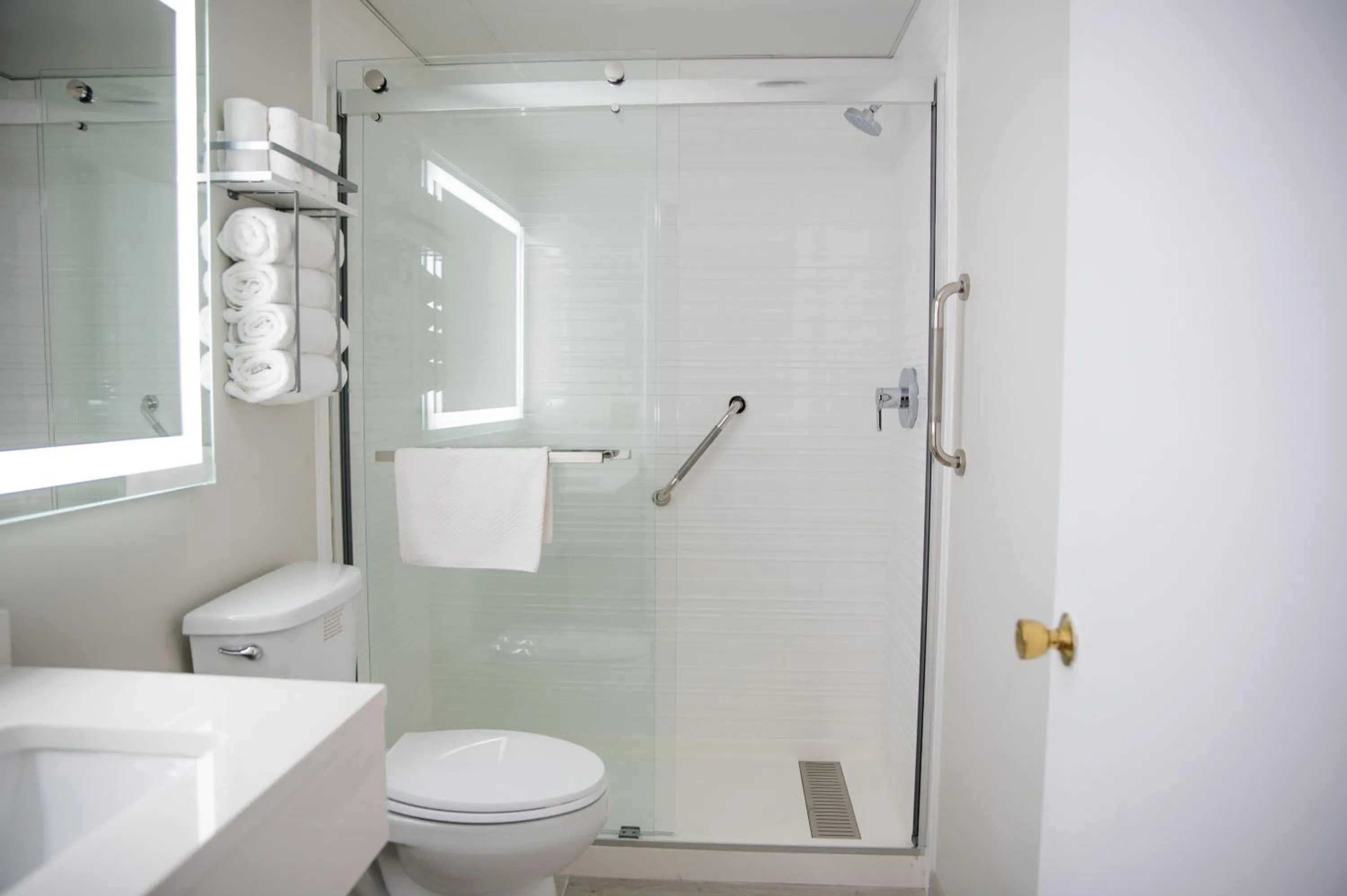 Shower in Heritage House Inn on Cape Cod, an Ascend Collection Hotel