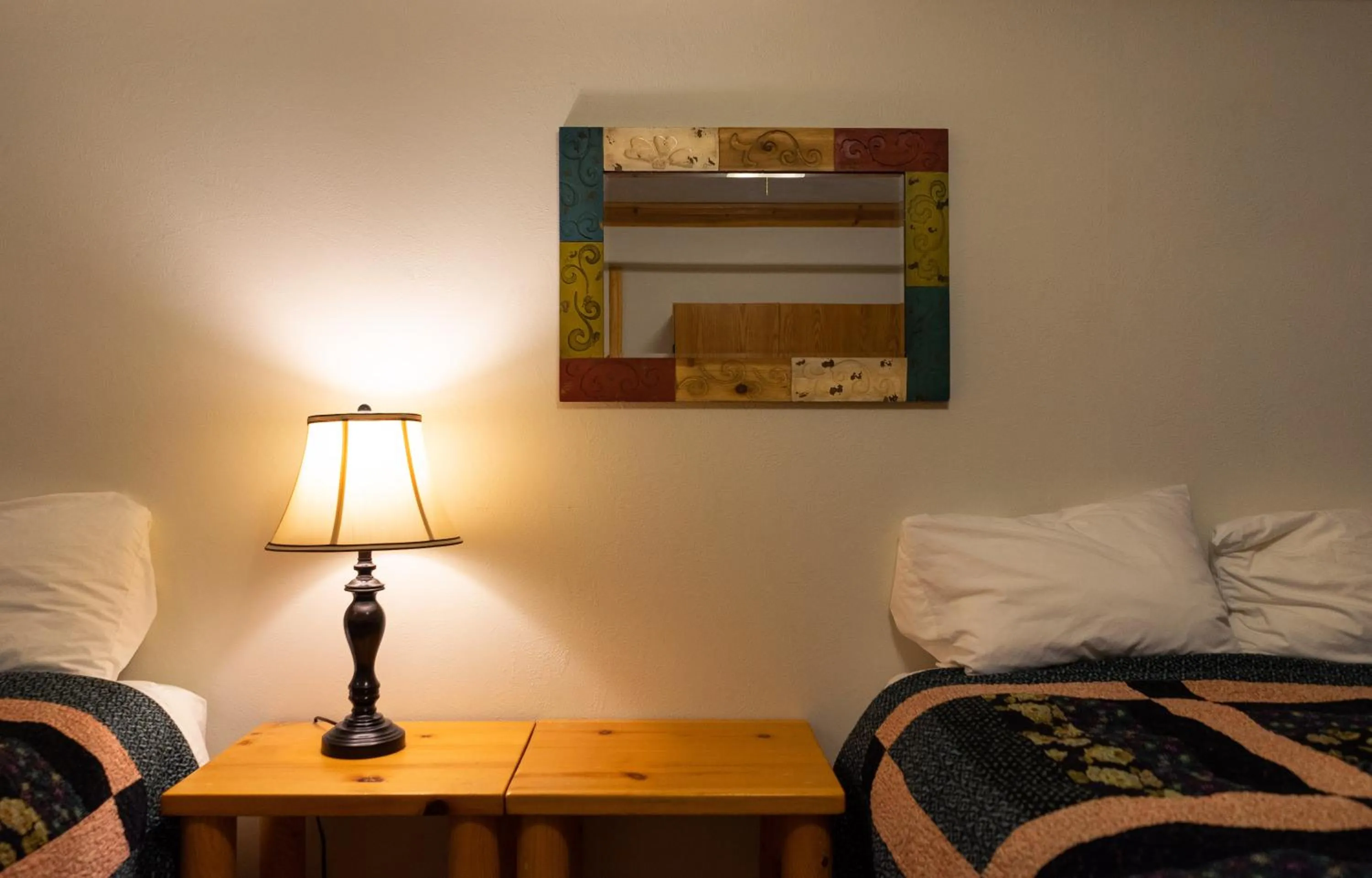 Bed in Country Cabins Inn